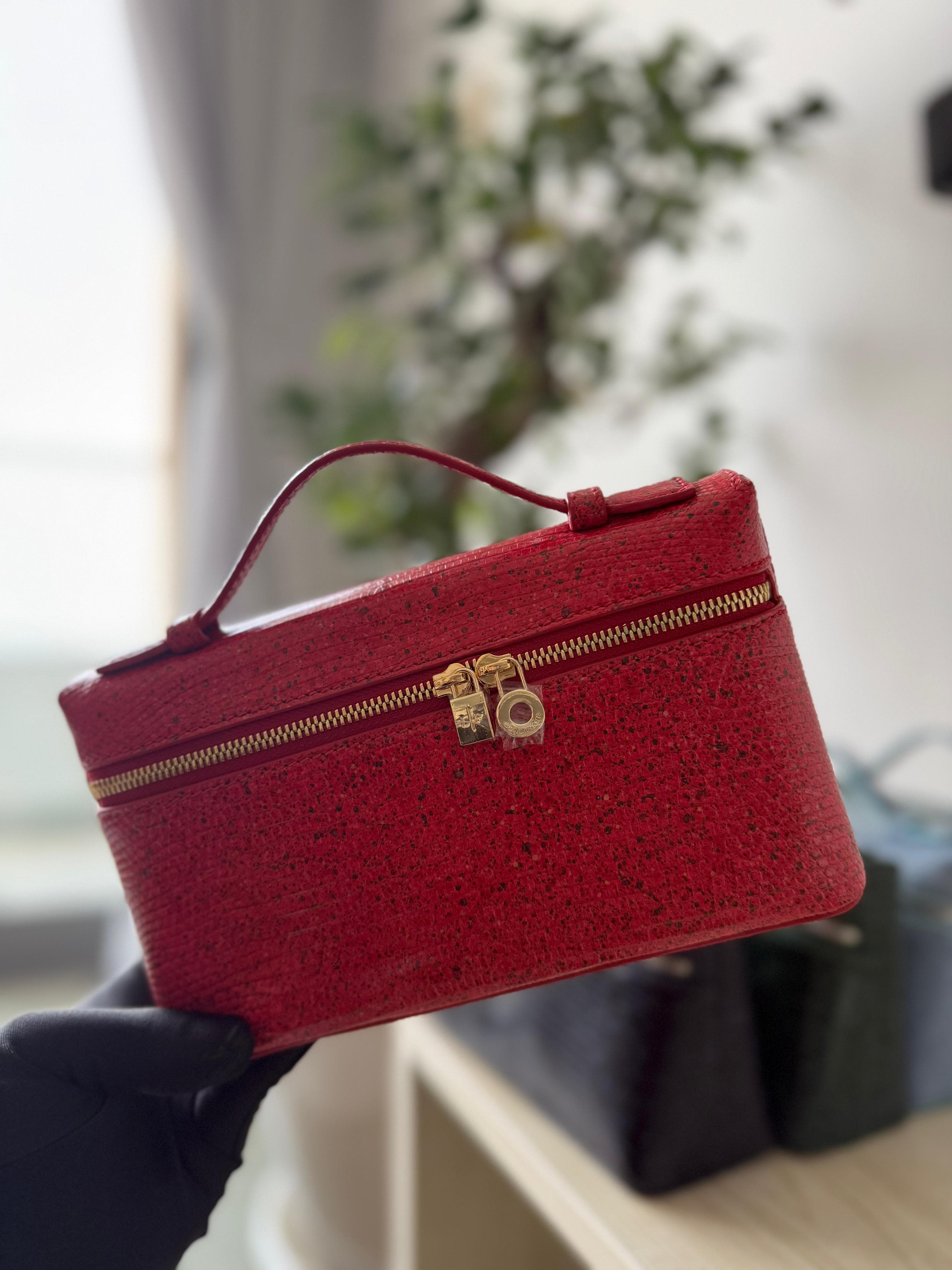 loro piana real lizard terrazzo-print leather