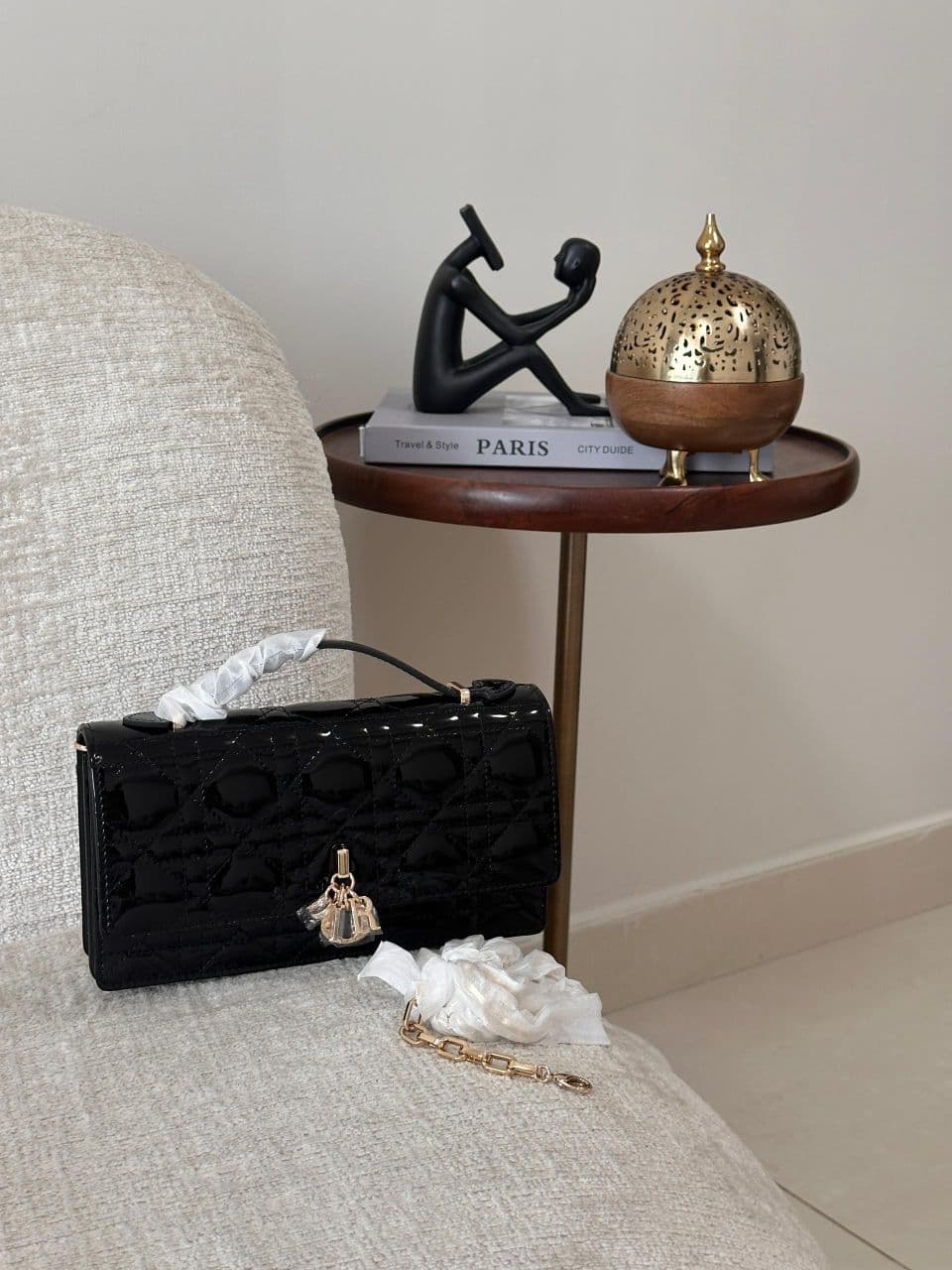 My Dior Mini Shiny Cannage Lambskin Bag