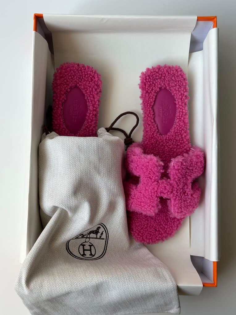Hermes Oran Sandal Woolskin