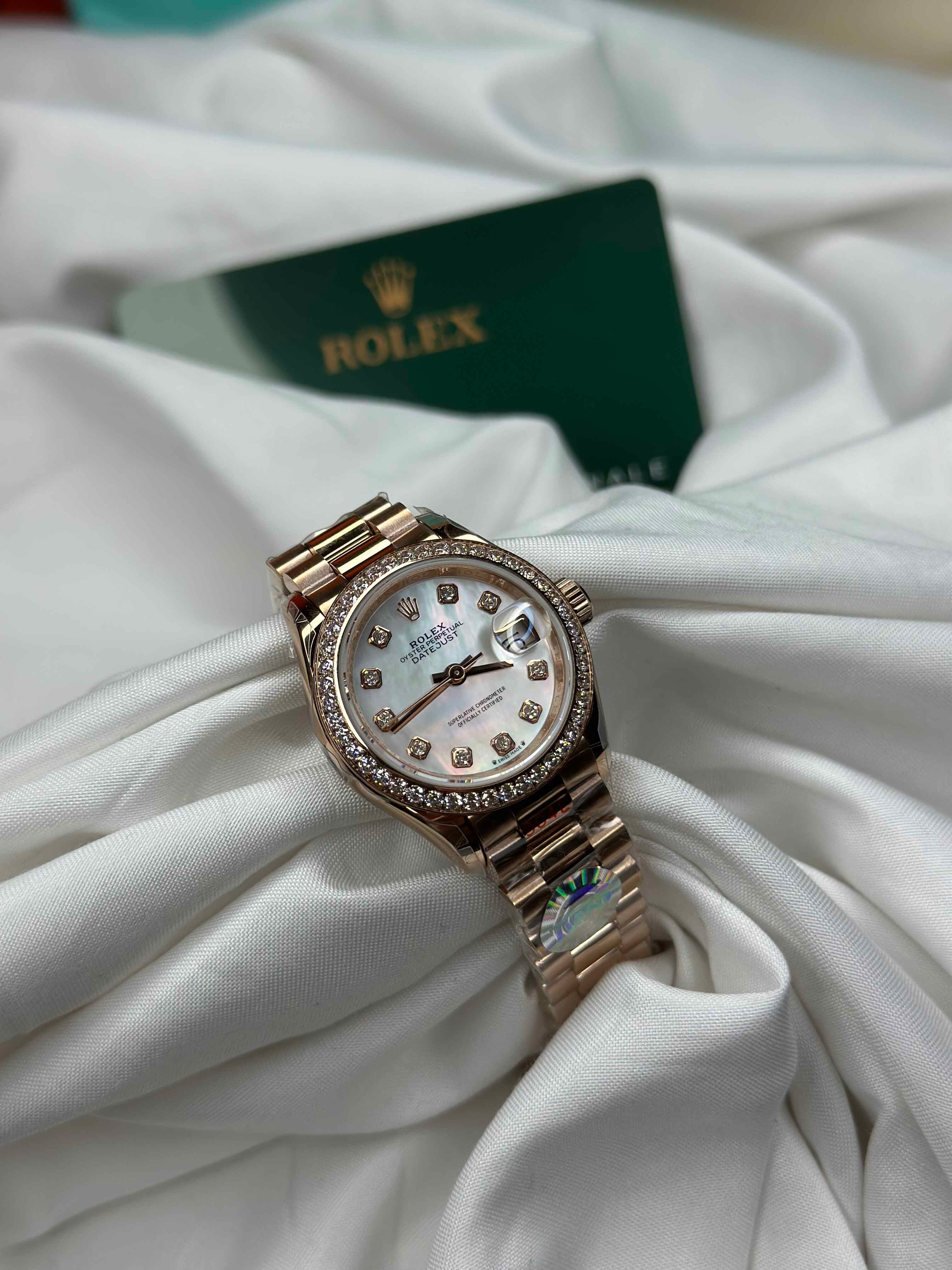 Rolex Lady Datejust 28mm – Rose Gold Collection (Colorful Dials Edition)