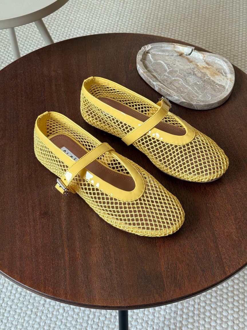 Alaia Mesh Ballet Flats