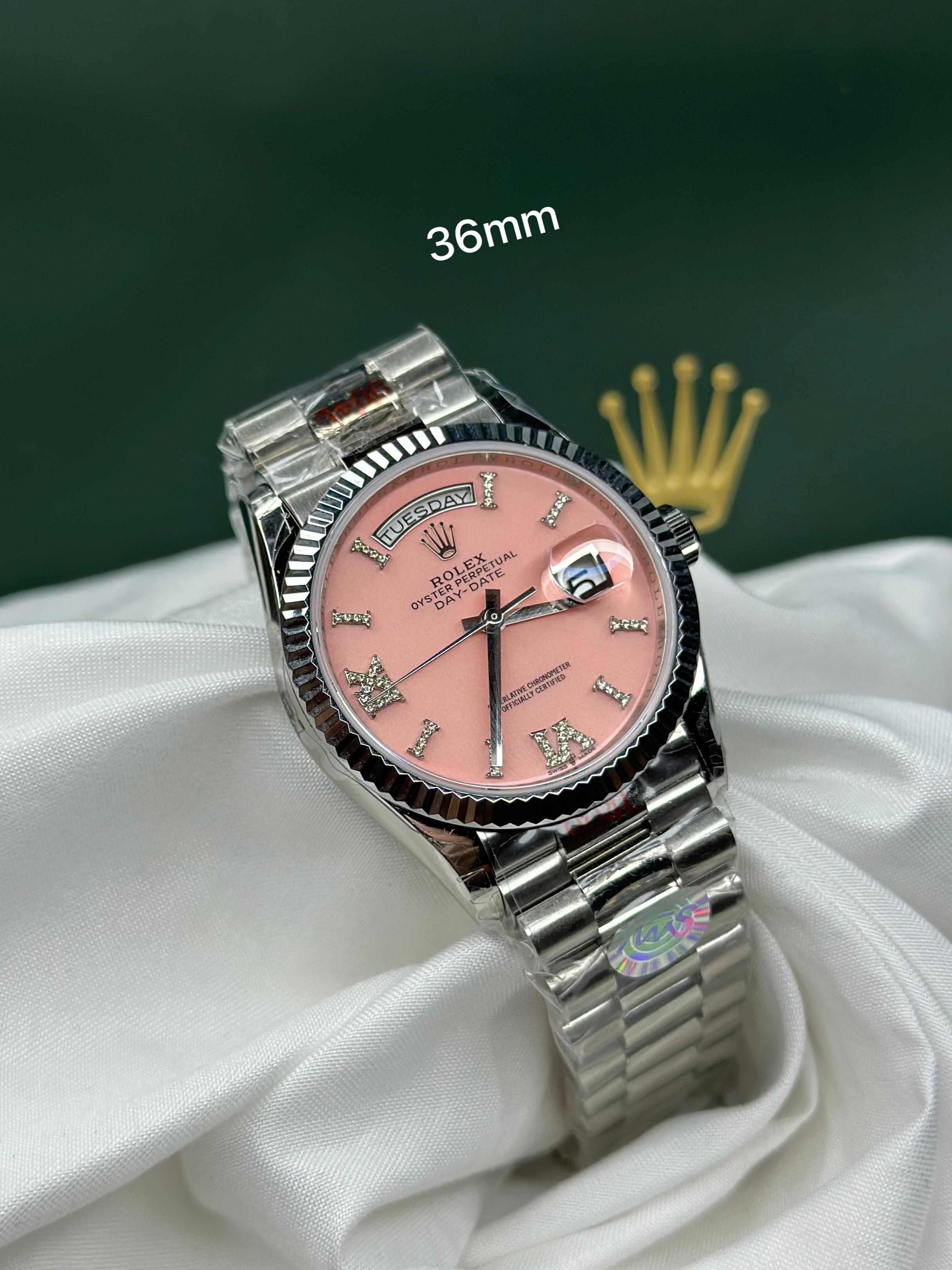 Rolex Lady Day-Date & Datejust 36mm – Silver Steel Collection (For Women)