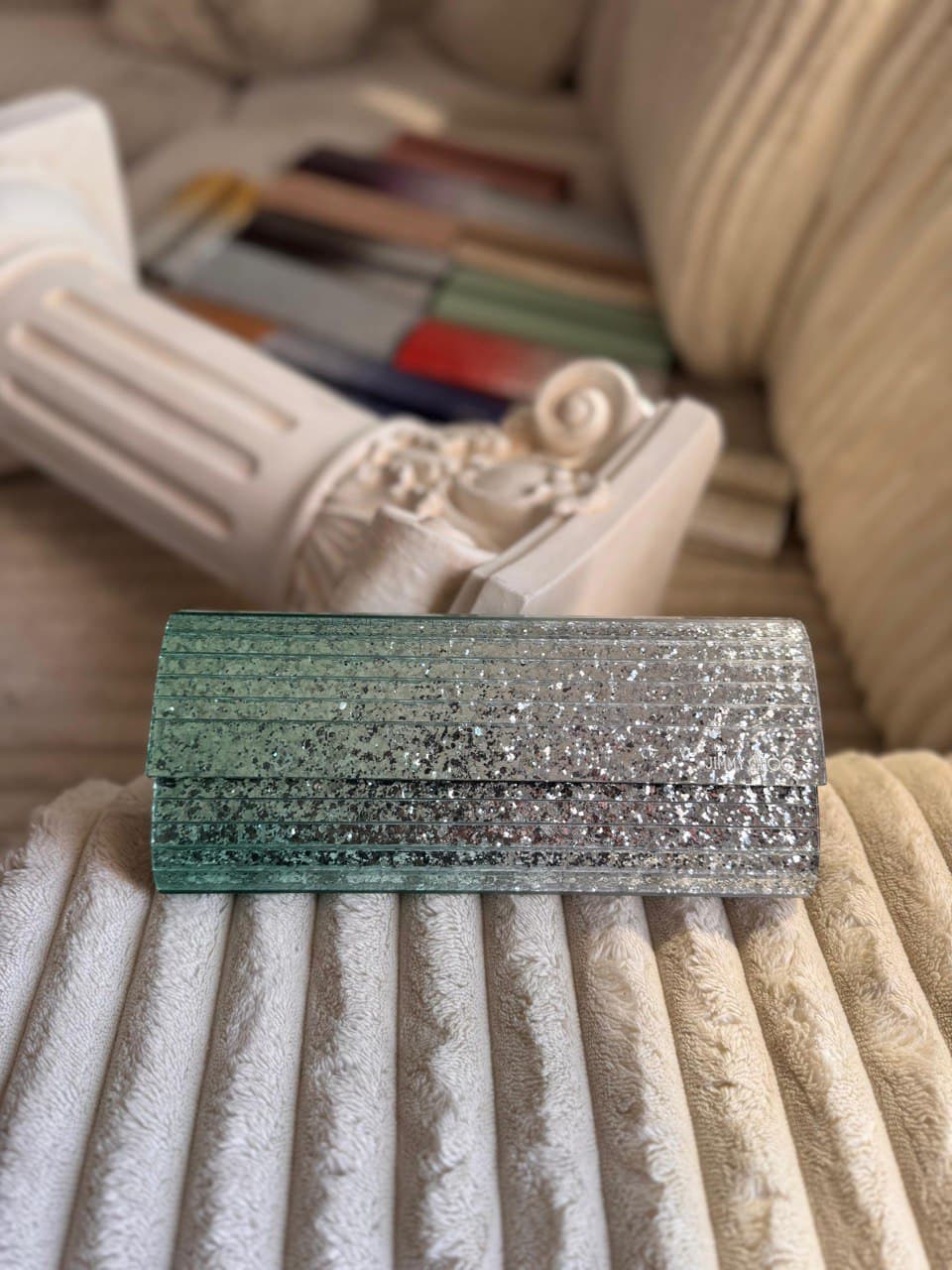 Jimmy Choo Glitter Clutch Bag