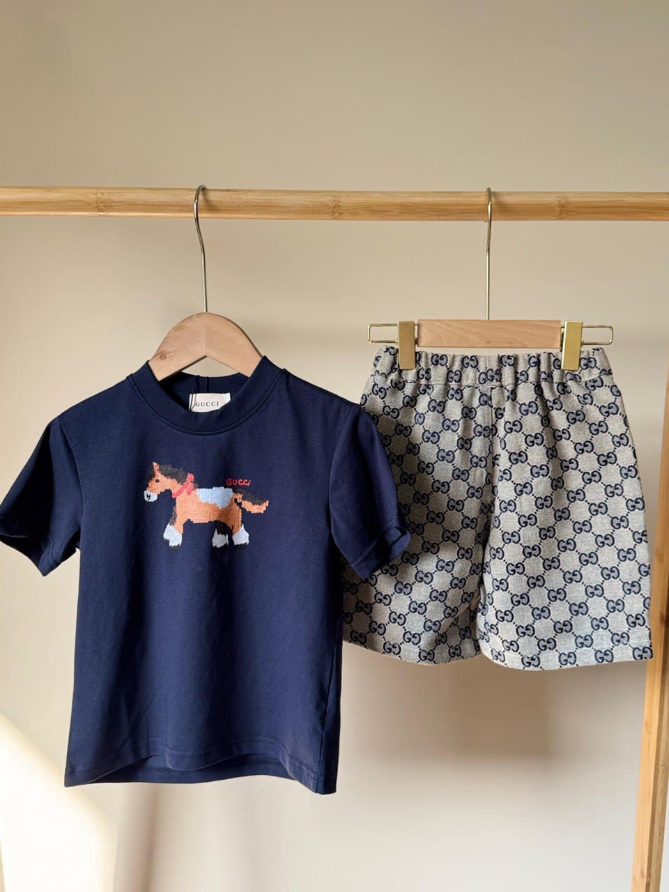 Gucci Kids GG Monogram Luxury T-Shirt & Shorts Set