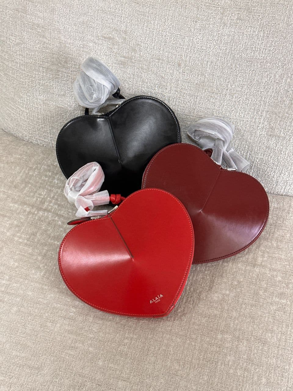 Alaïa Le Coeur Heart-Shaped Leather Shoulder Bag
