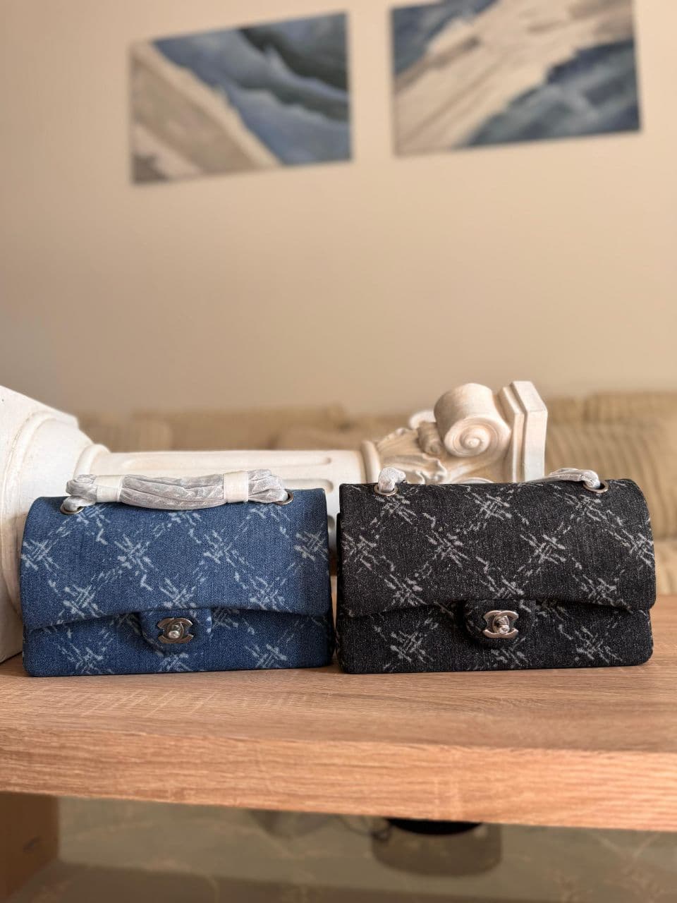 Chanel Denim Classic Flap Bag – Blue & Black Collection