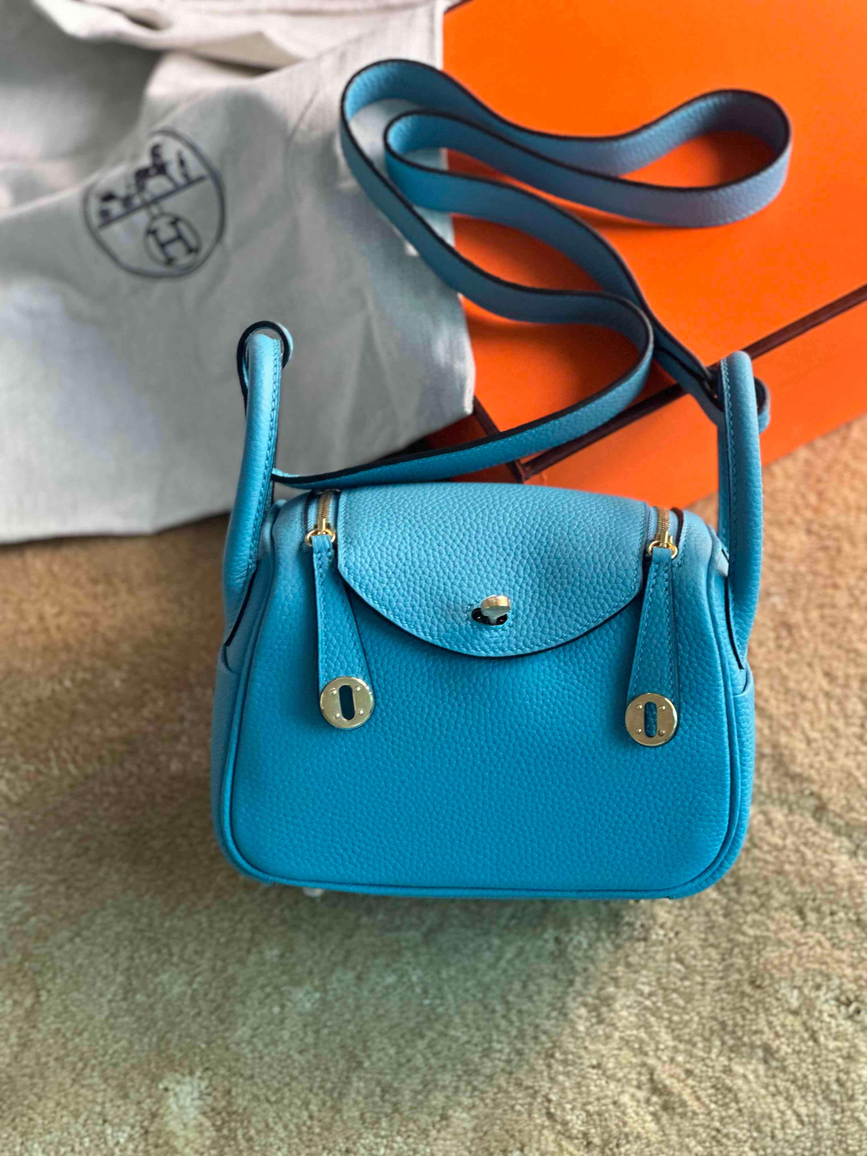 Hermès Mini Lindy Togo Bag – Compact Luxury Icon