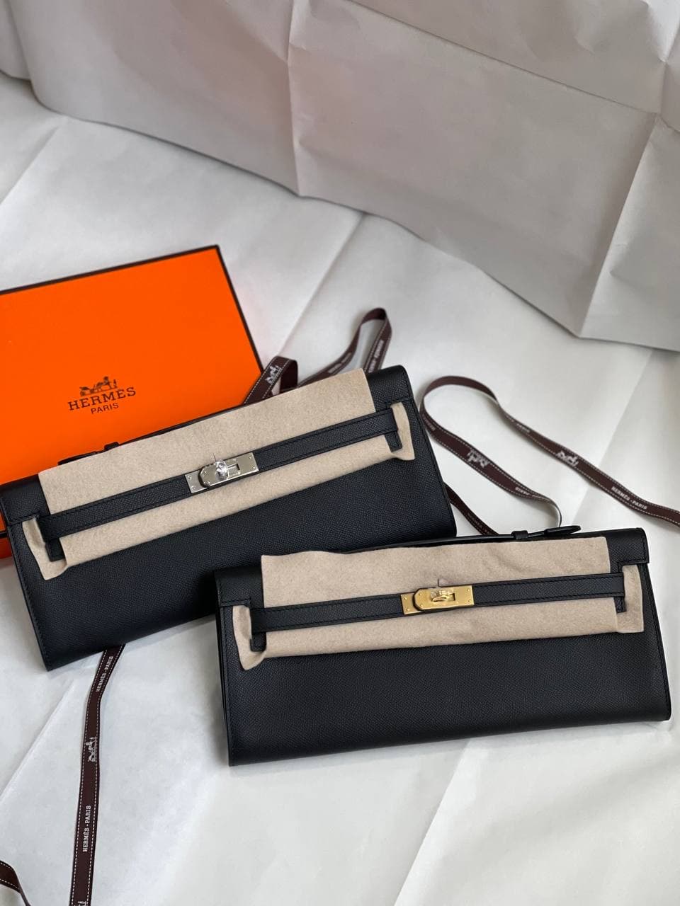 Hermès Kelly Cut Epsom Clutch – Luxury Colors Available in UAE