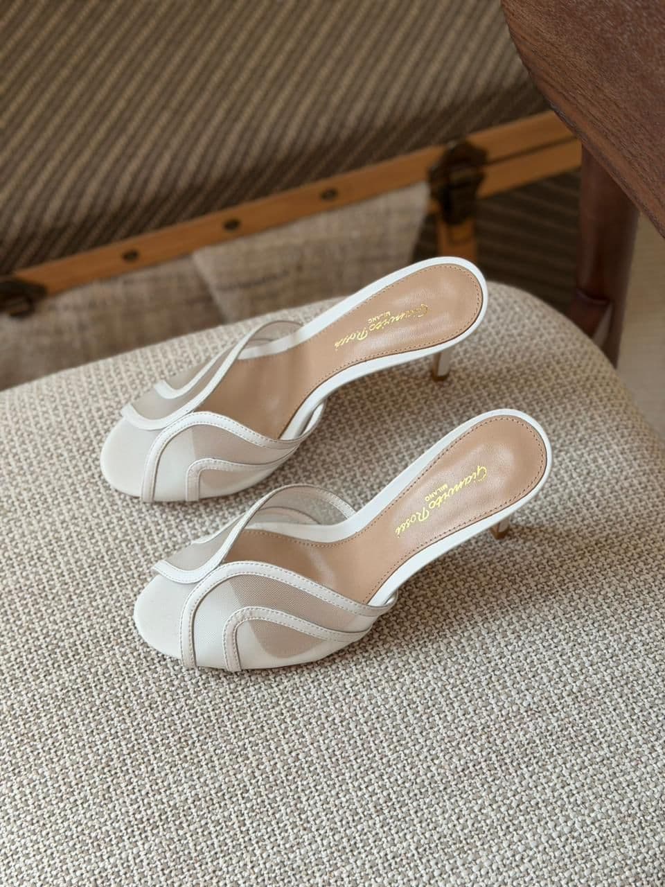 Gianvito Rossi Mesh Heels
