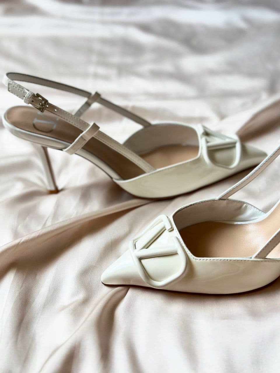 Valentino Garavani VLogo Signature Patent Leather Slingback Pumps – Full Collection