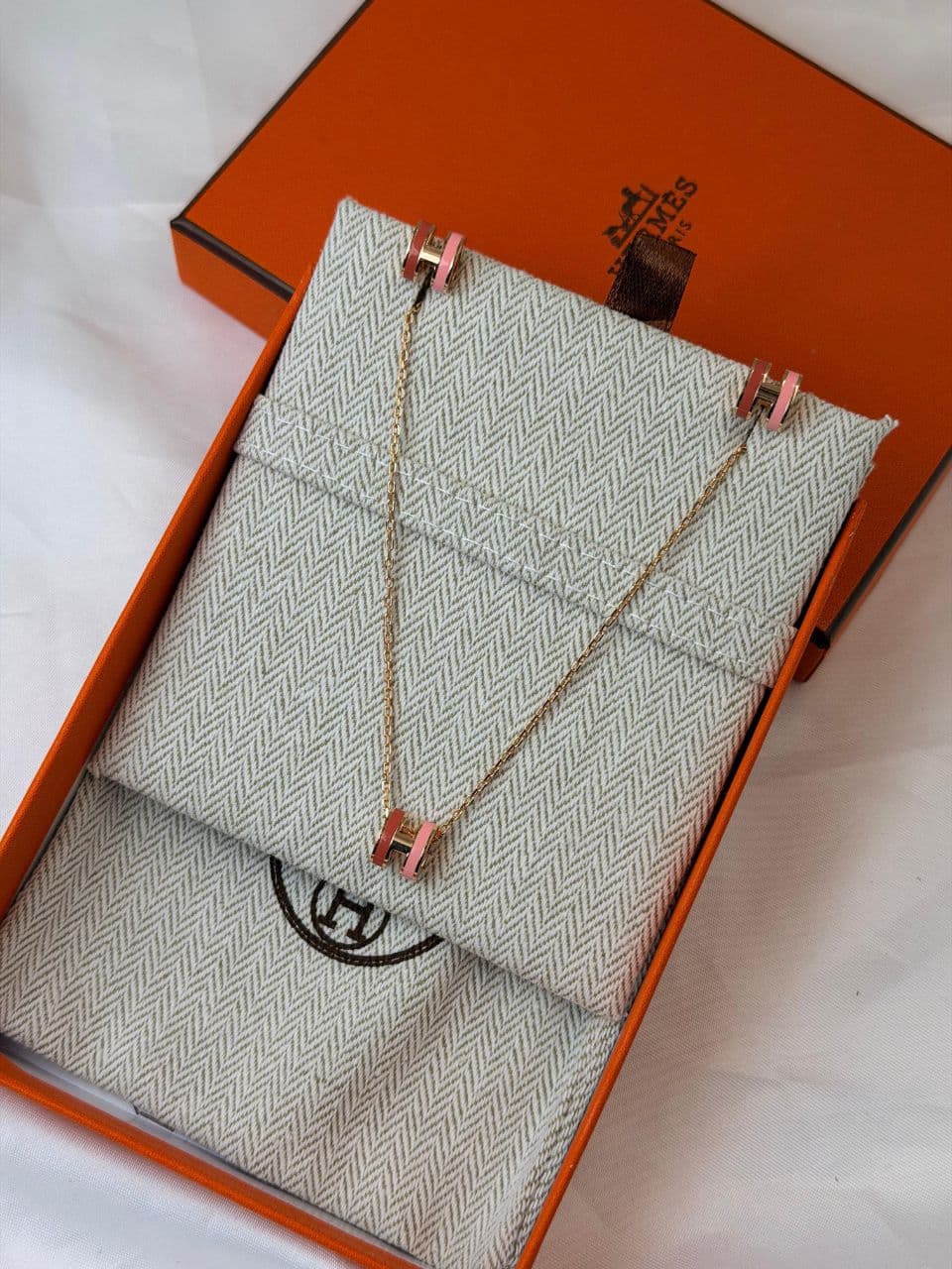Hermès Mini Pop H Jewelry Set – Pendant Necklace & Earrings