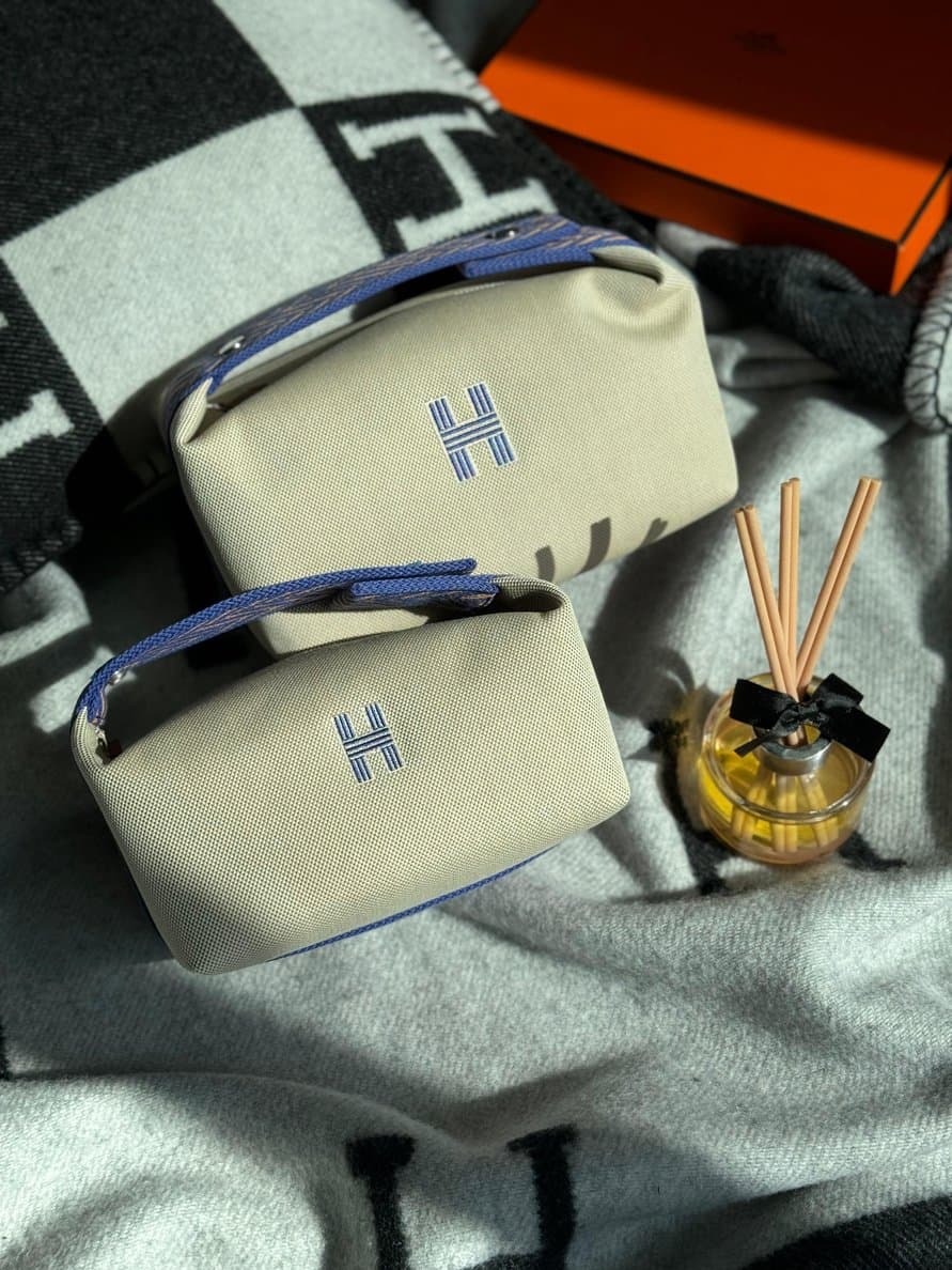 Hermès Makeup Bag – Luxury Cosmetic Pouch in Two Sizes