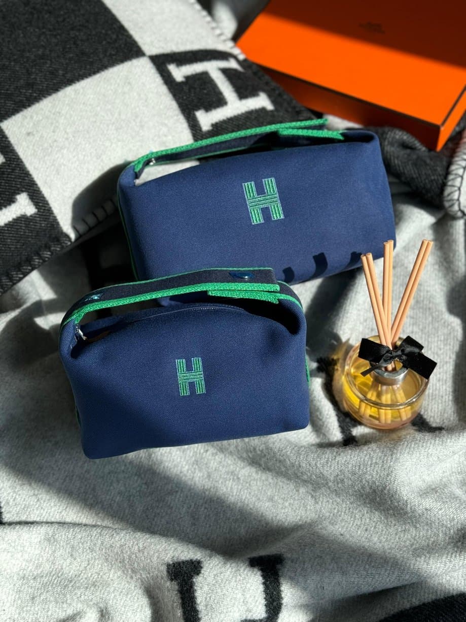 Hermès Makeup Bag – Luxury Cosmetic Pouch in Two Sizes