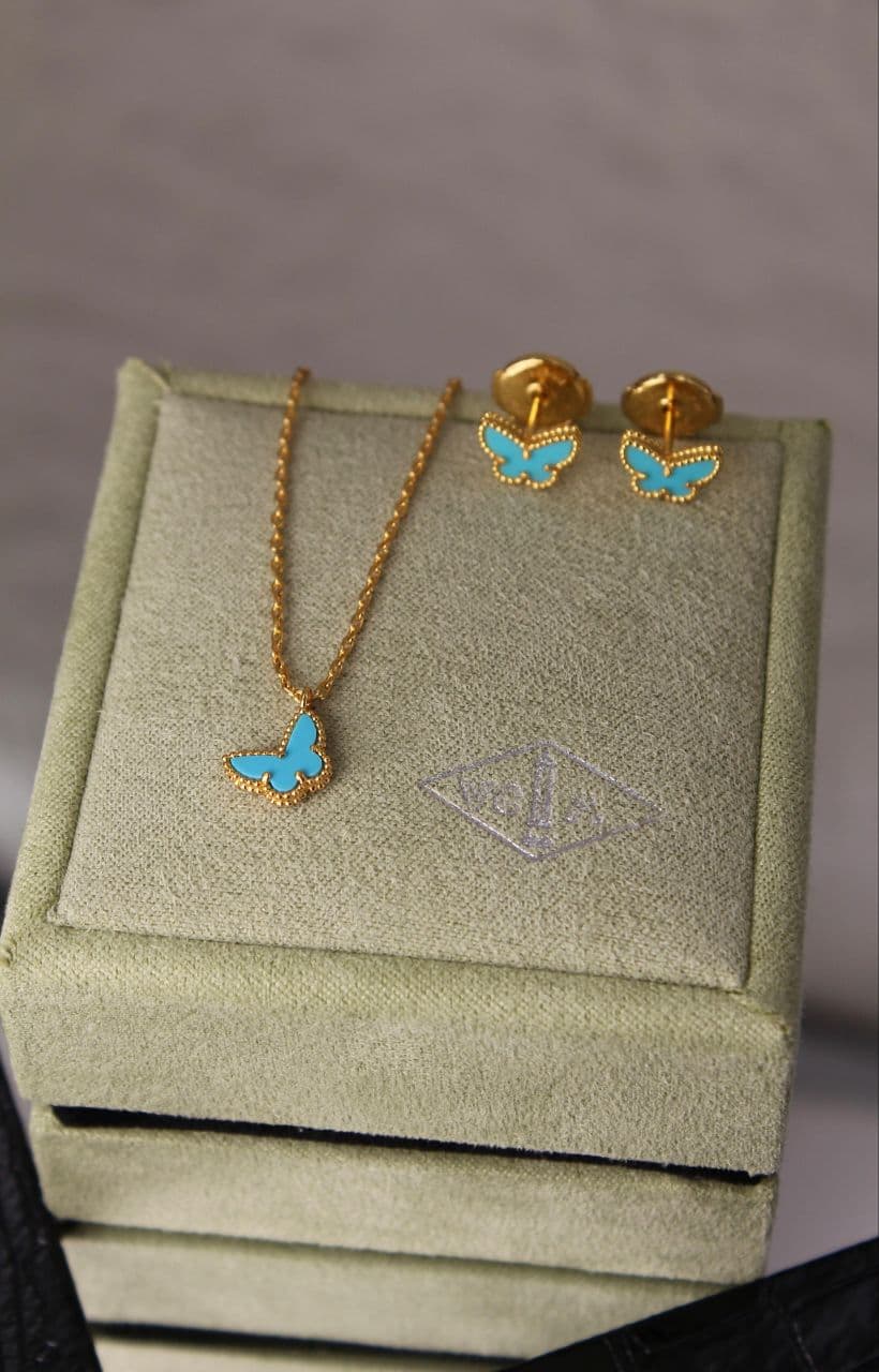 Van Cleef & Arpels Butterfly Necklace & Earrings