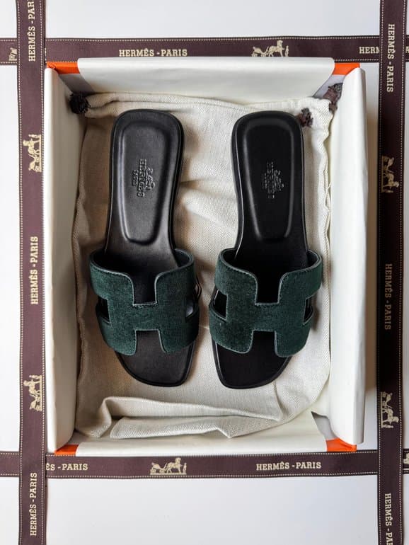 Hermes Oran Sandal Suede Leather