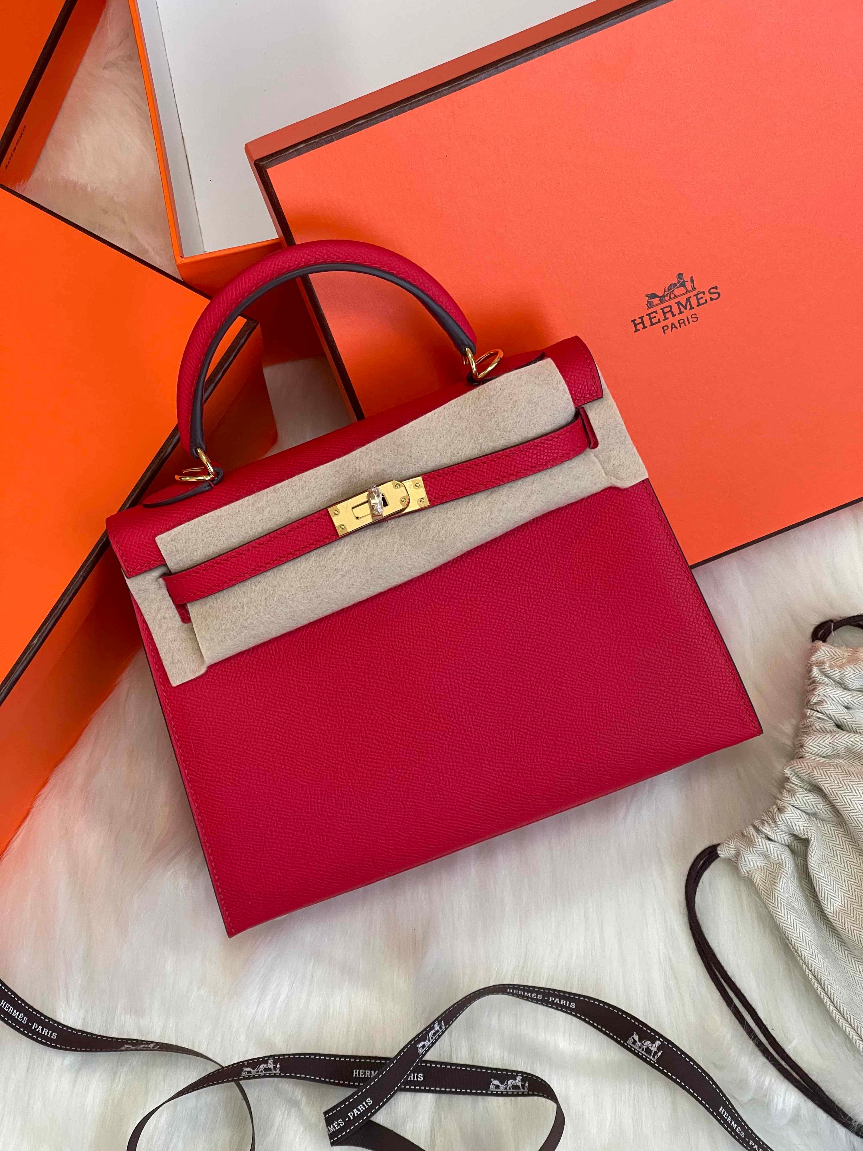 Hermès Kelly 25 Epsom Leather Bag – Full Color Collection Available in UAE & GCC
