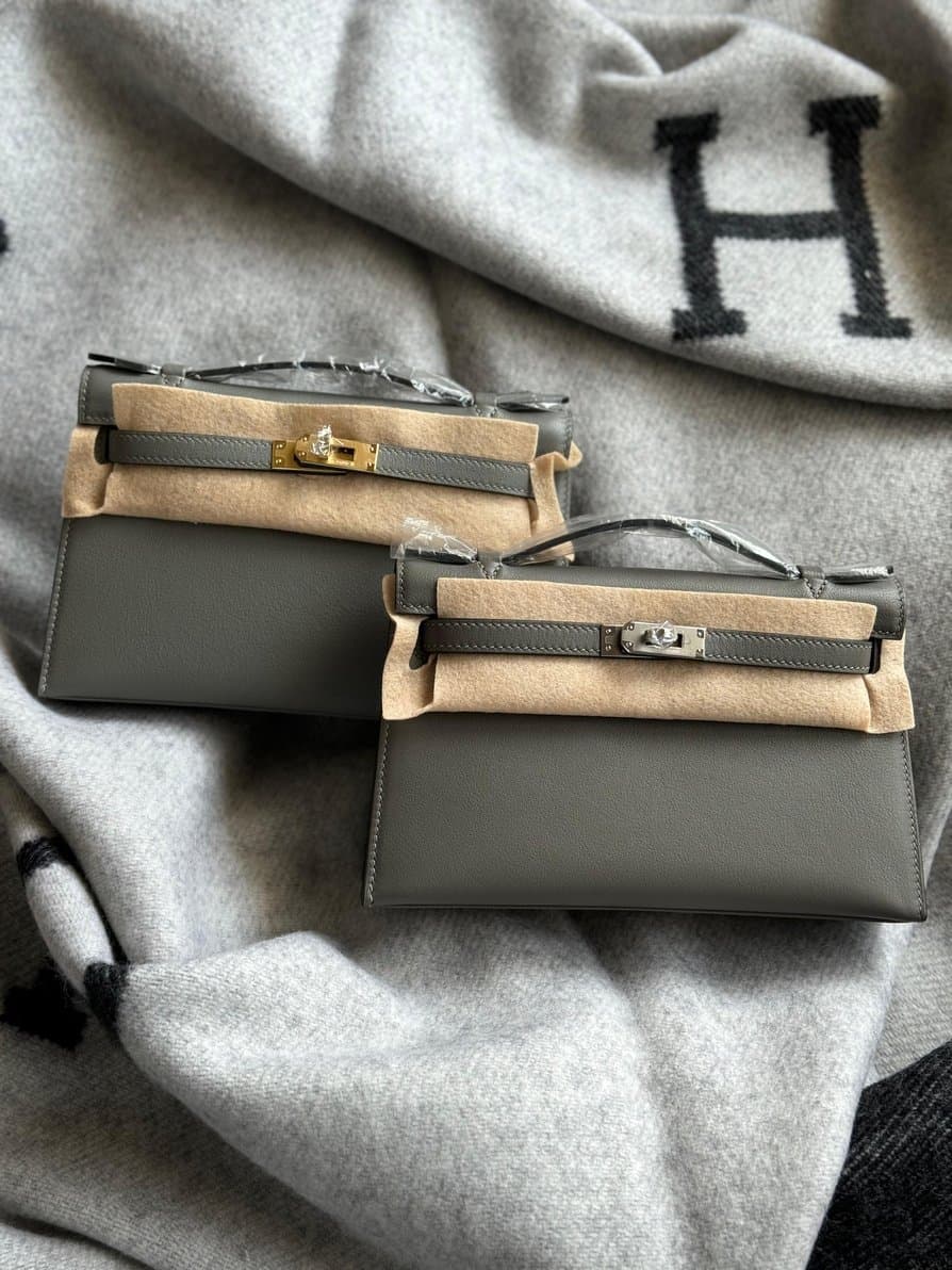 Hermès Kelly Pochette Swift – All Colors & Hardware Options
