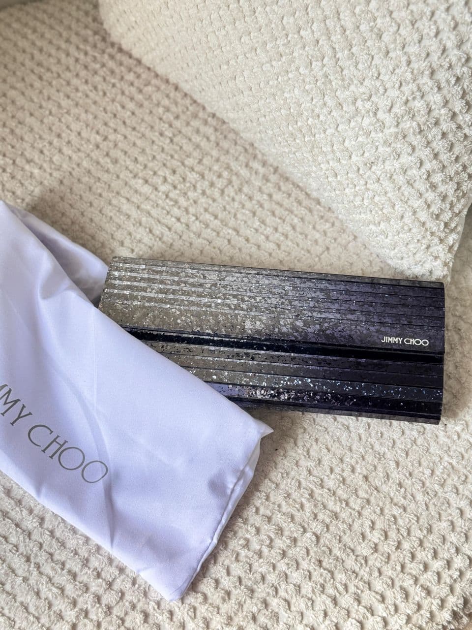 Jimmy Choo Glitter Clutch Bag