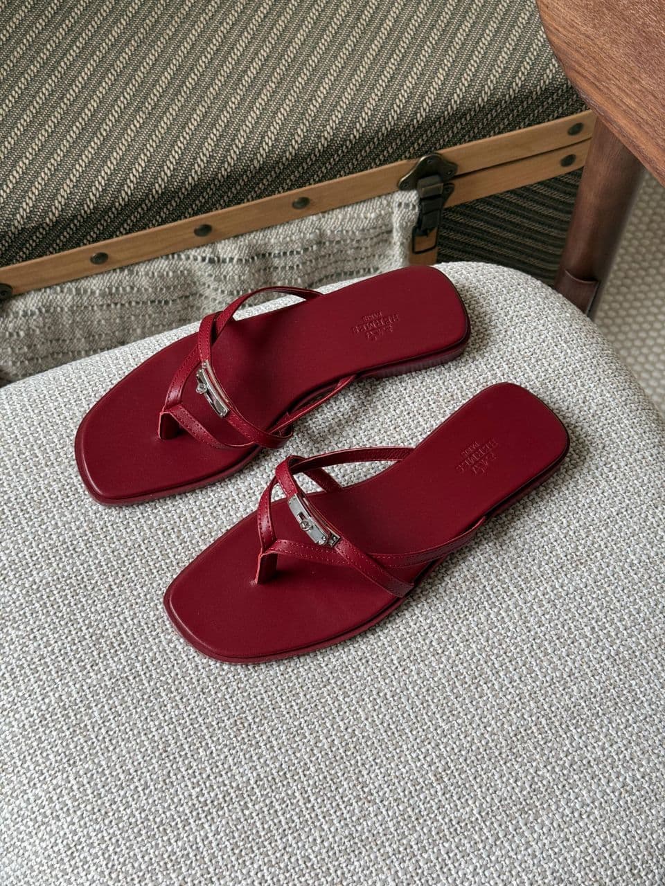 Hermès Miss Sandal Kelly Buckle Leather