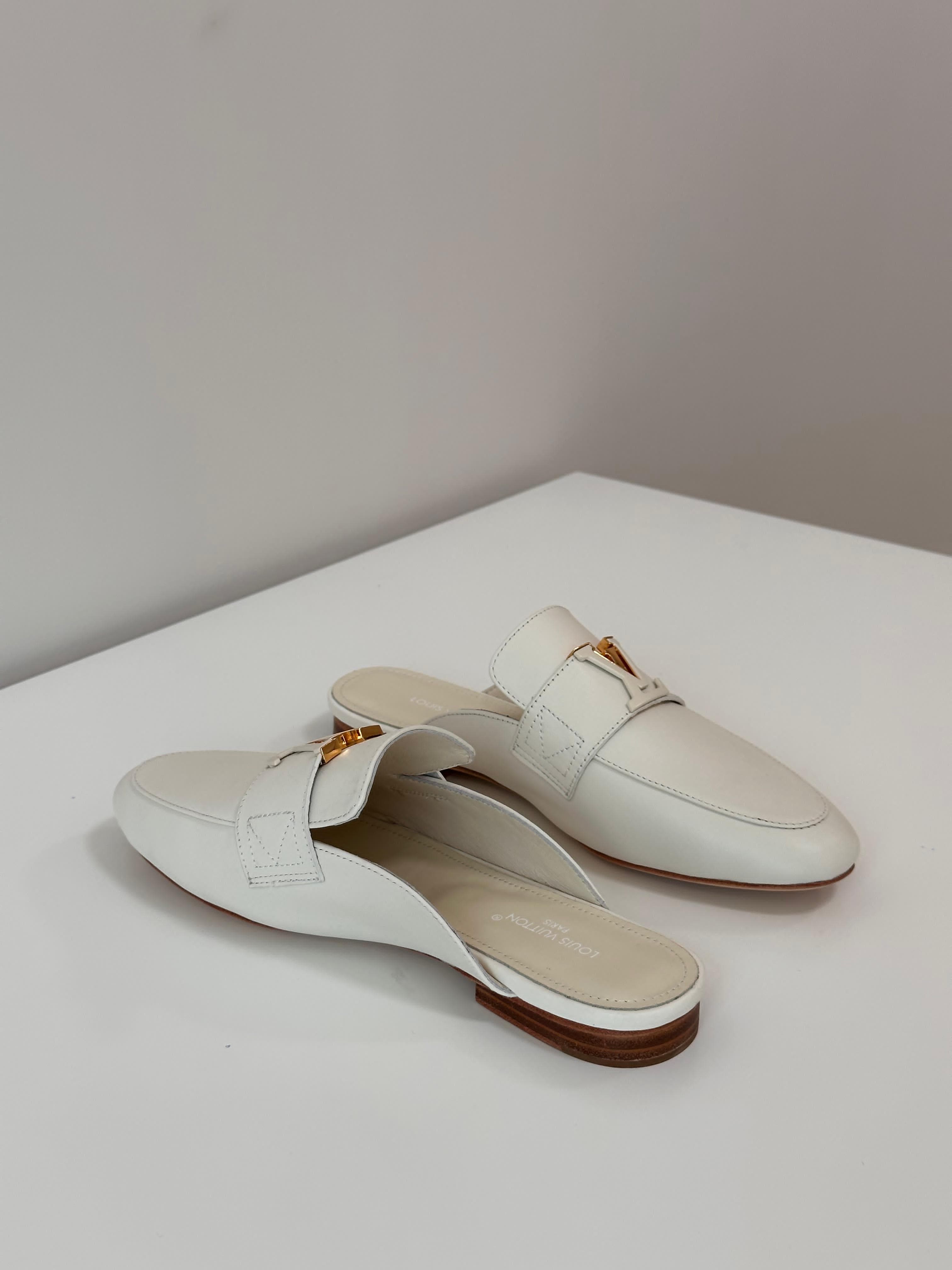 LV Mare Open Back Loafer Grained Calf Leather