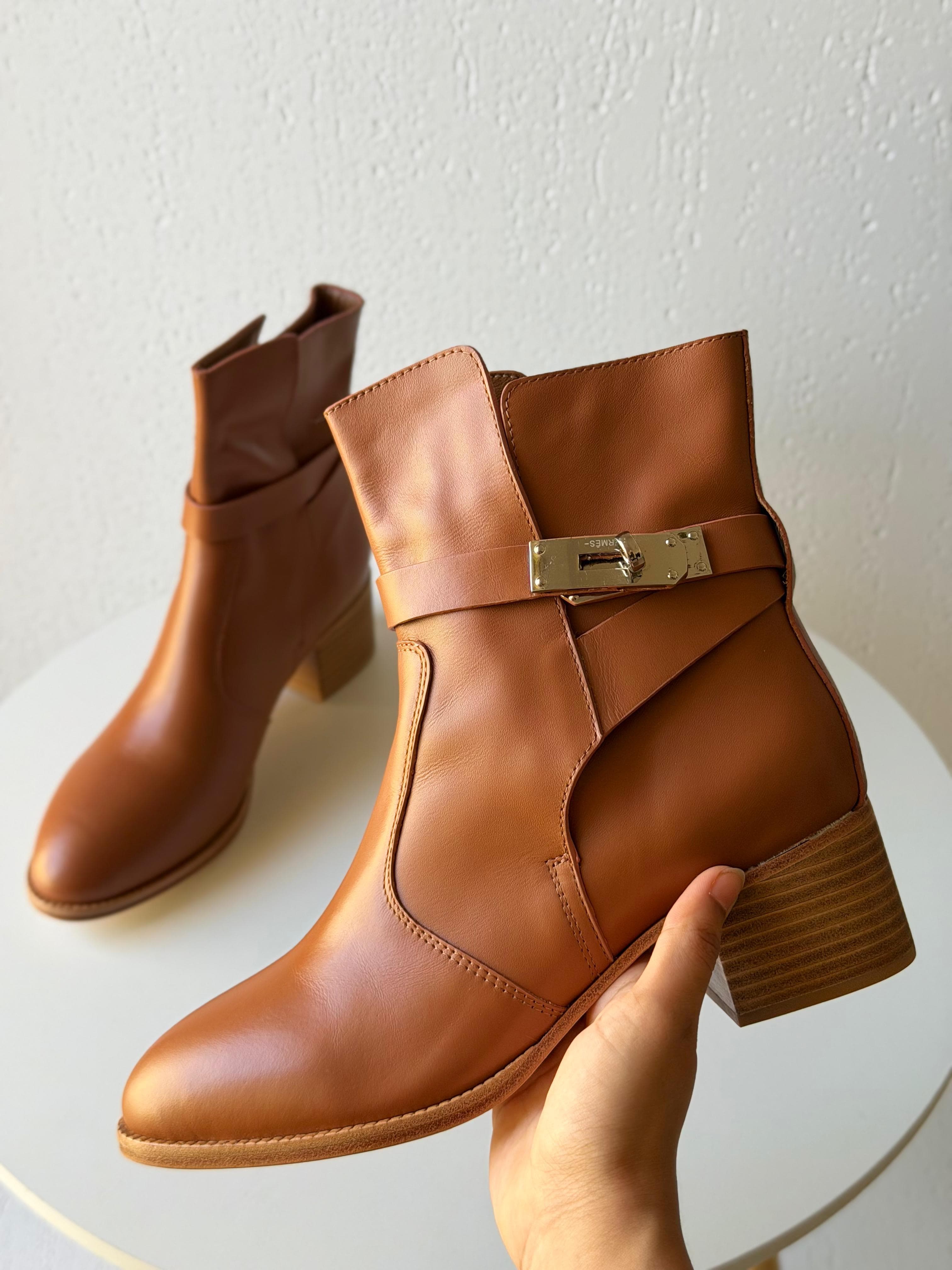 Hermès Style Ankle Boot – High Heel