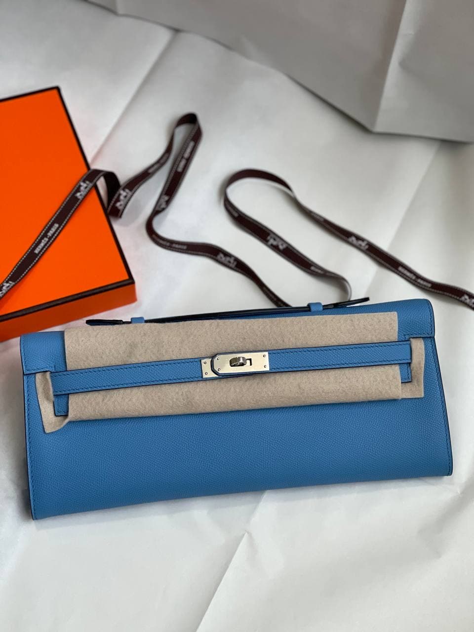 Hermès Kelly Cut Epsom Clutch – Luxury Colors Available in UAE