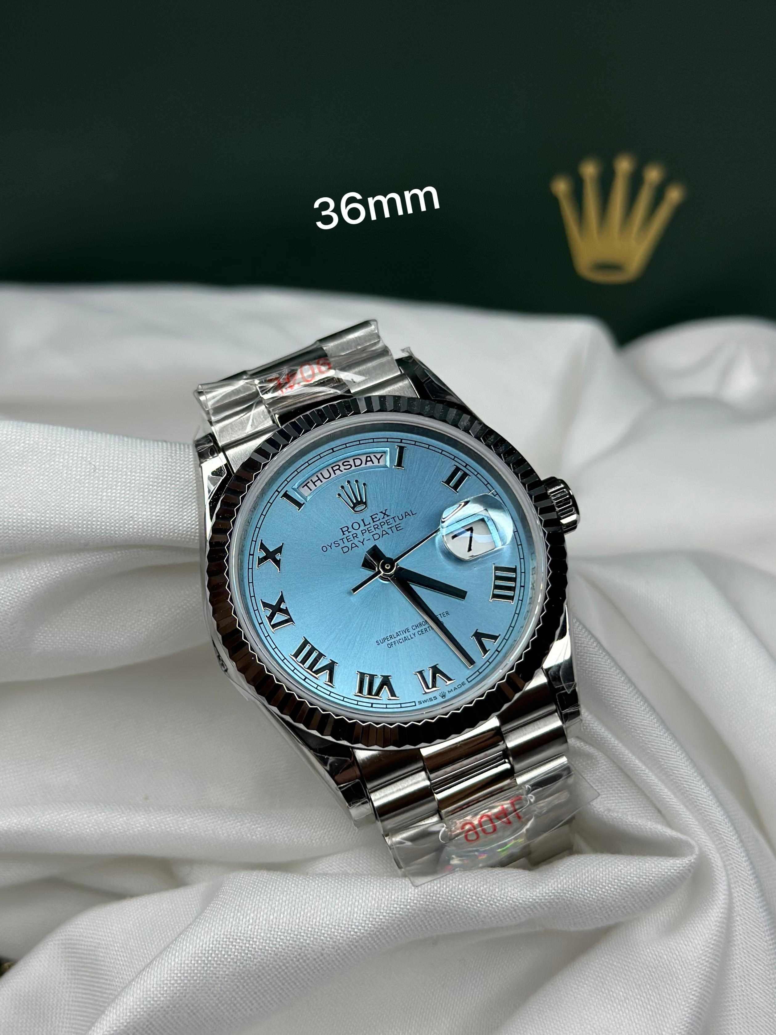Rolex Lady Day-Date & Datejust 36mm – Silver Steel Collection (For Women)