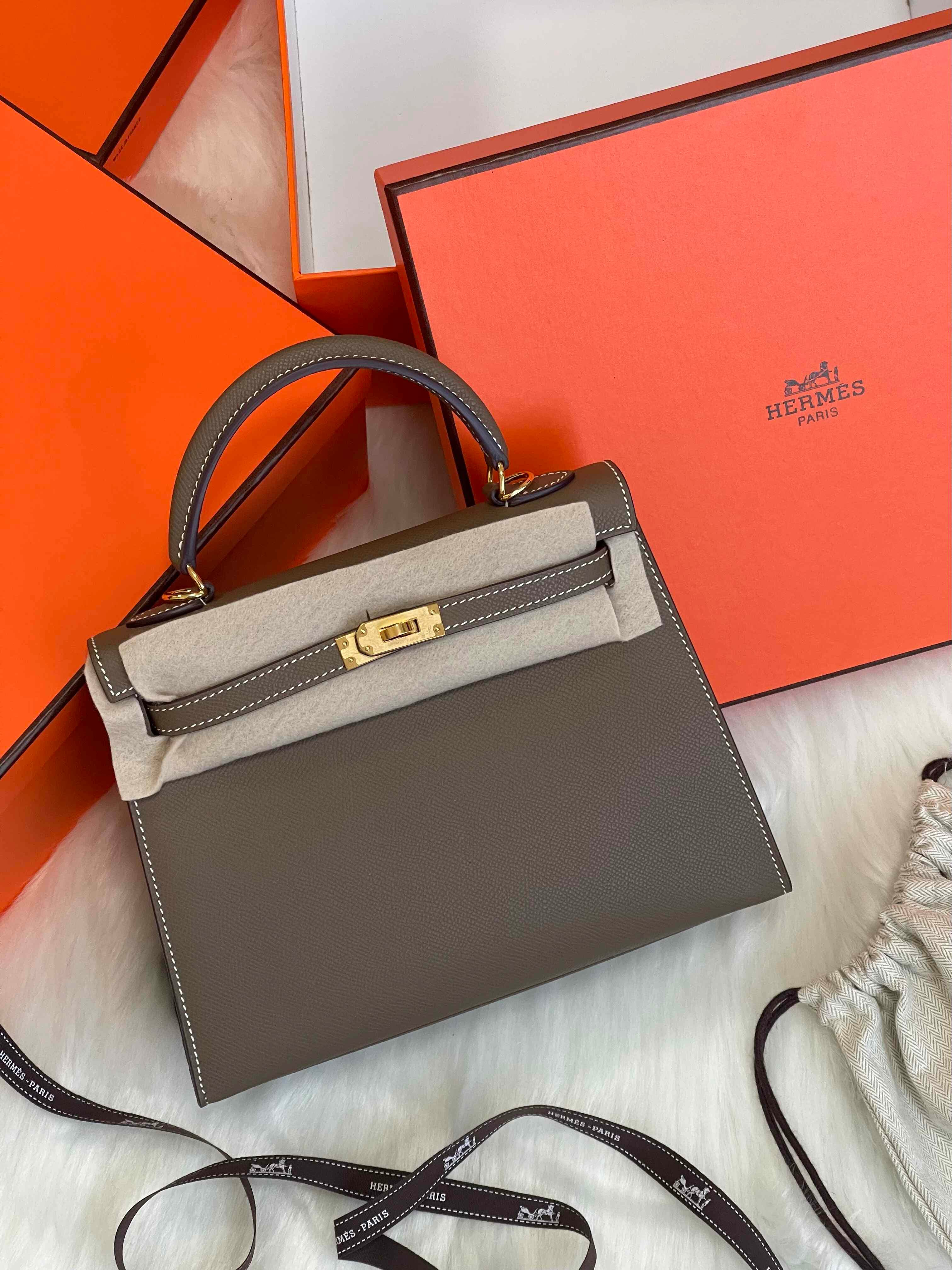 Hermès Kelly 25 Epsom Leather Bag – Full Color Collection Available in UAE & GCC