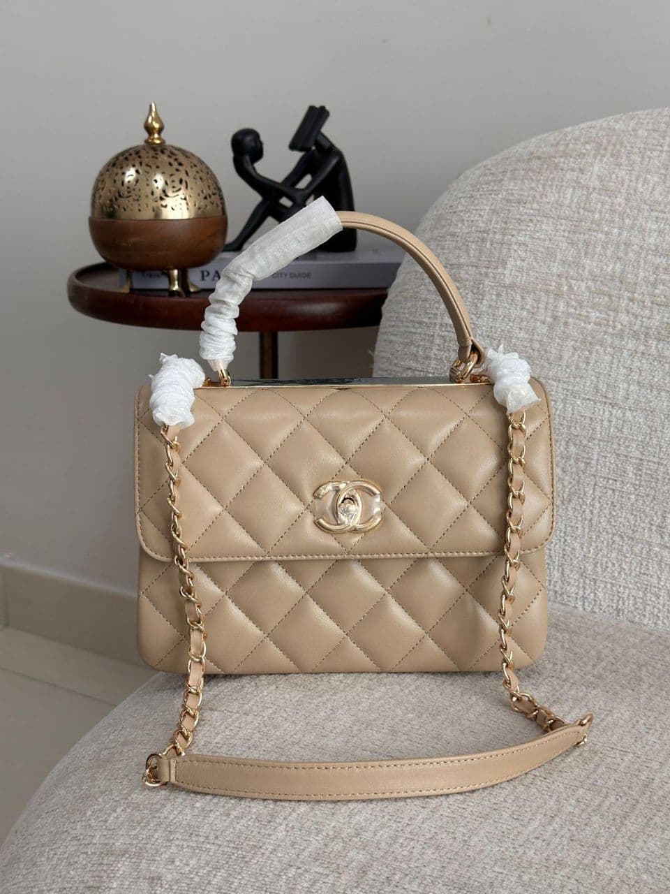 Chanel Trendy CC Lambskin Leather Handbag