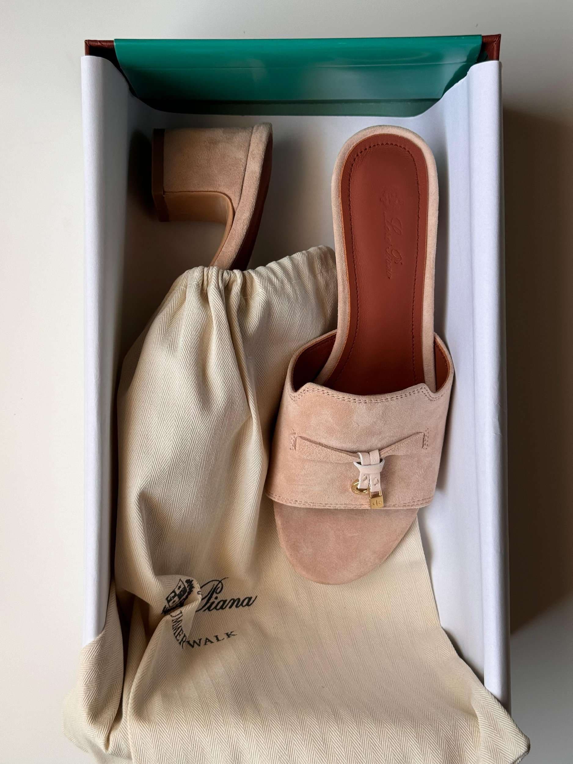 Loro Piana Summer Charms Heel Sandal