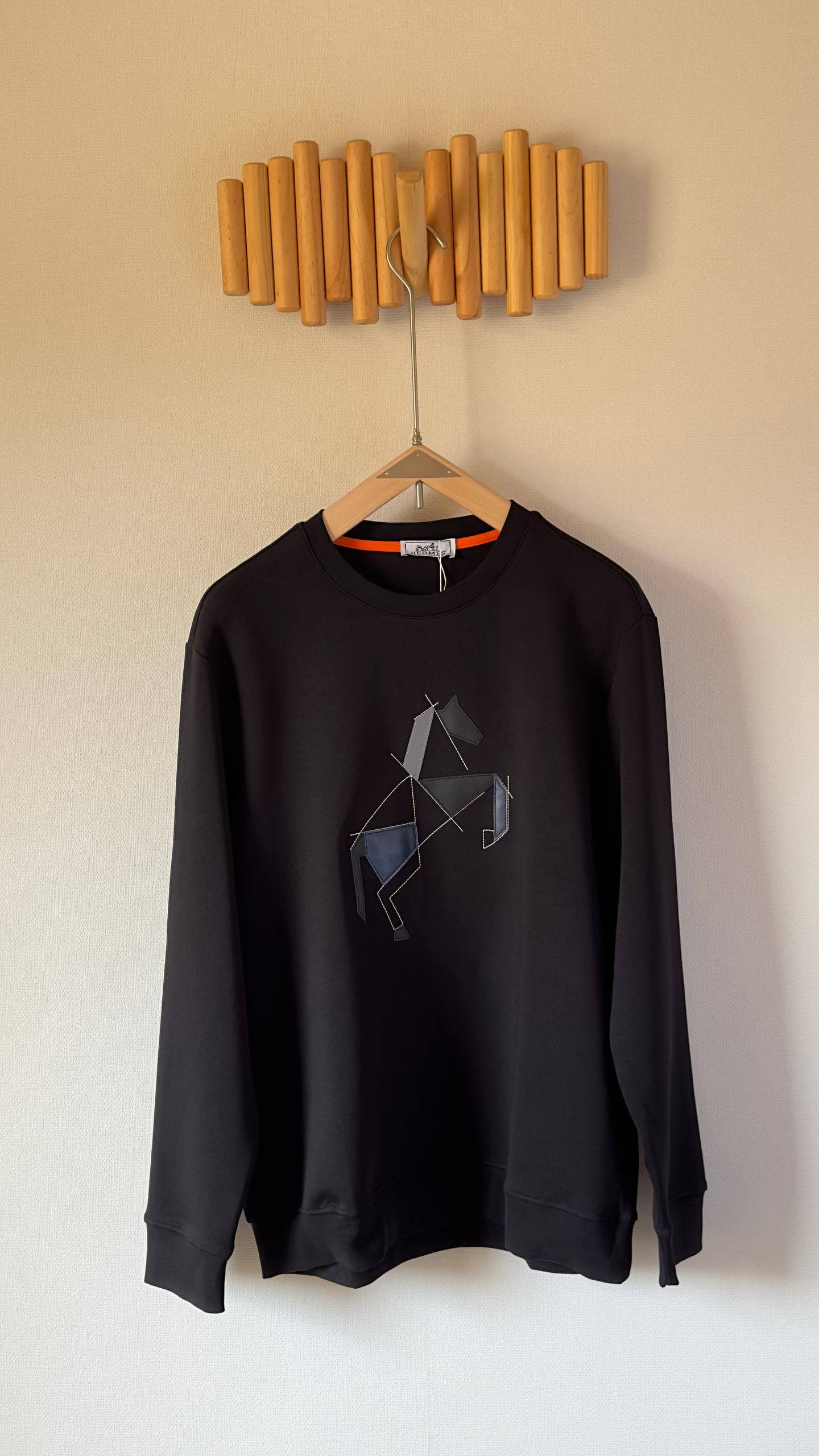 Hermès Geometric Horse Sweatshirt – Luxury Casual Collection for Men