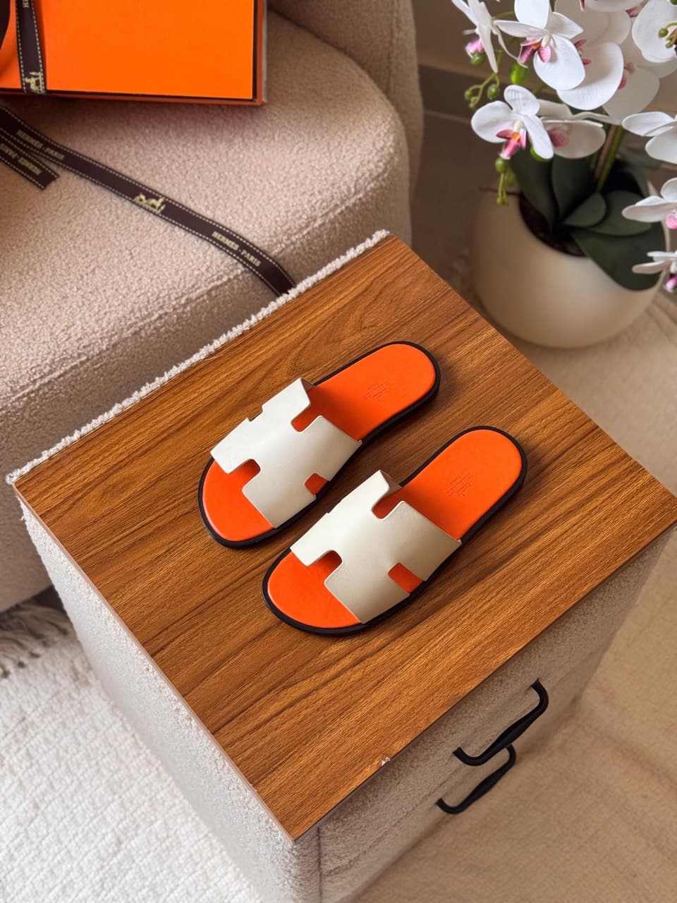 Hermès Izmir Sandal Full Color Collection – Iconic H Cut Leather Slides