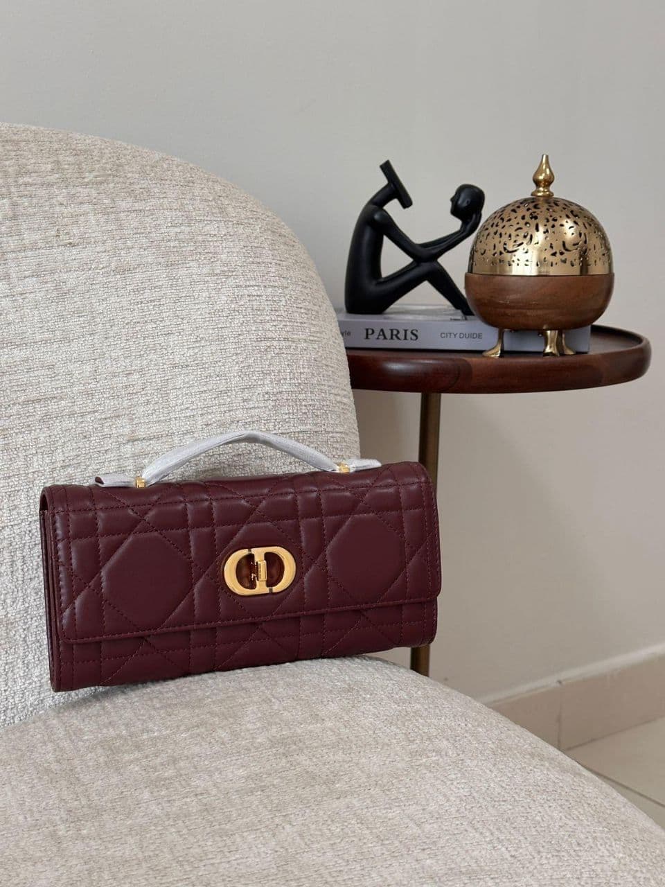 Dior Miss Caro Top Handle Pouch – Macrocannage Lambskin