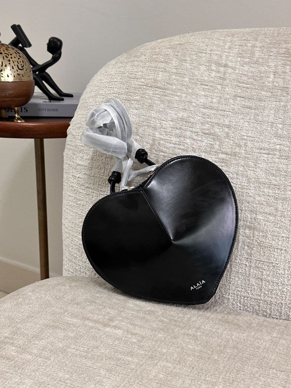 Alaïa Le Coeur Heart-Shaped Leather Shoulder Bag