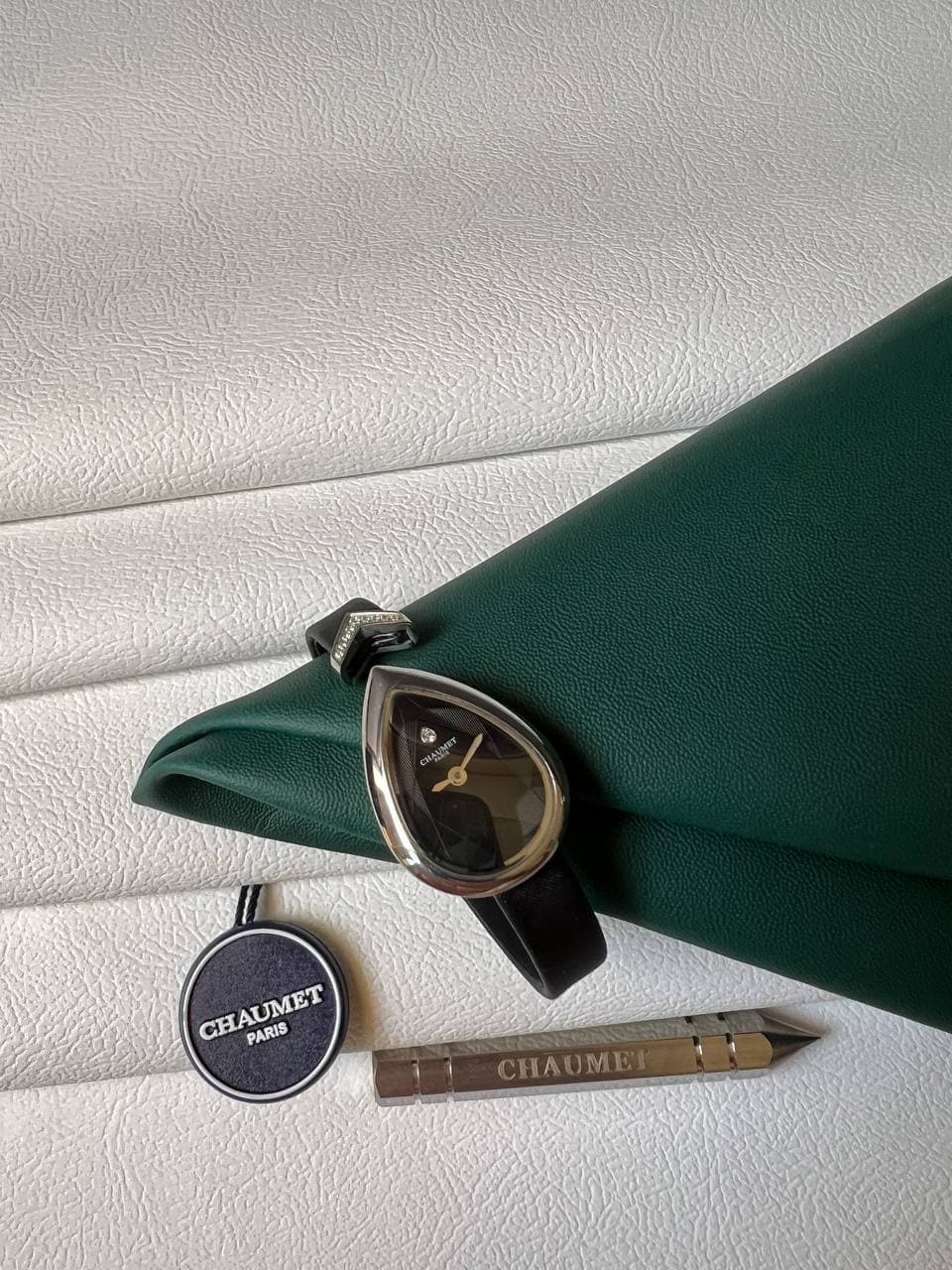 Chaumet Joséphine Aigrette Diamond Leather Strap Watch