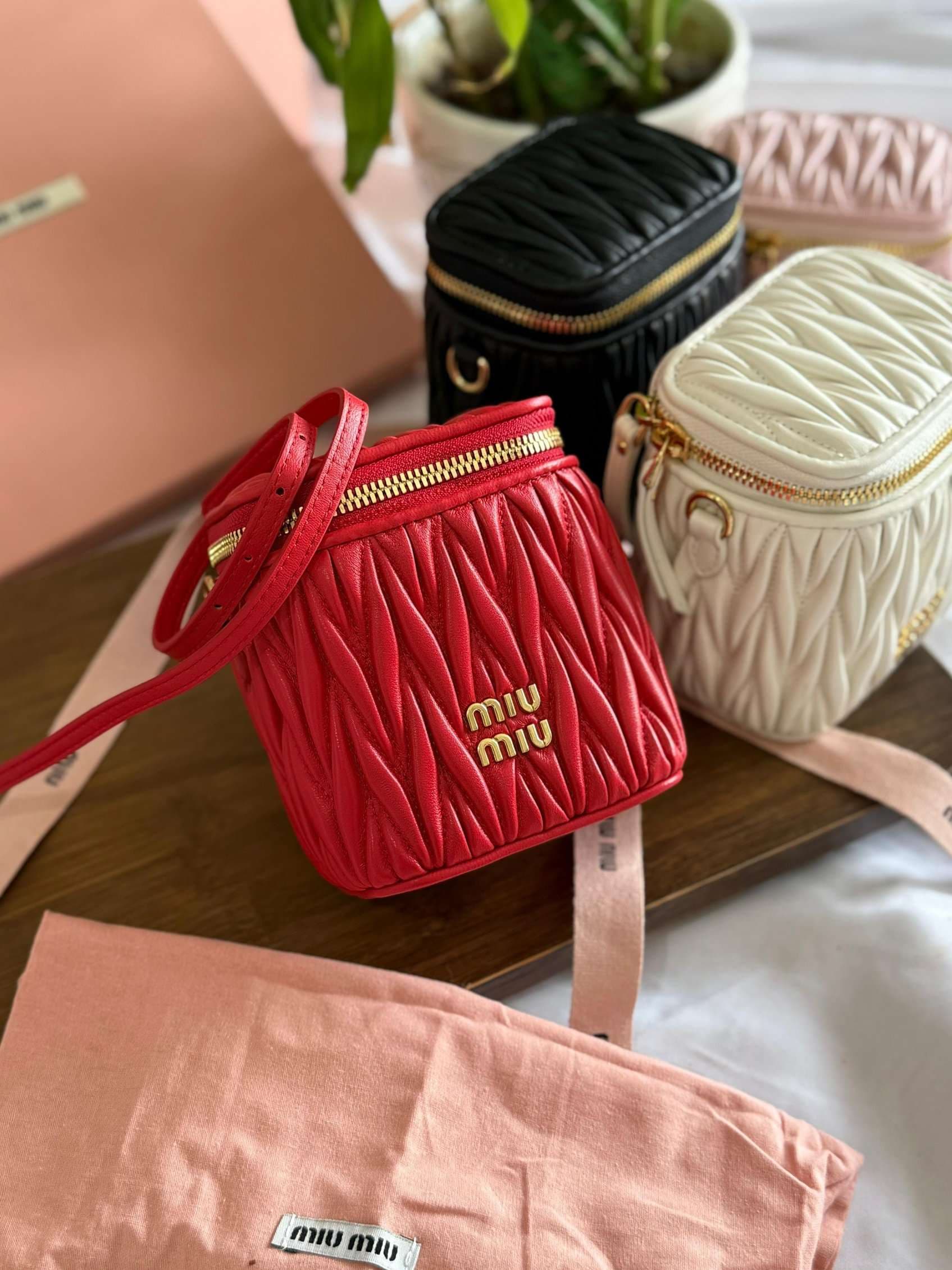 Miu Miu Matelassé Nappa Leather Bag Women