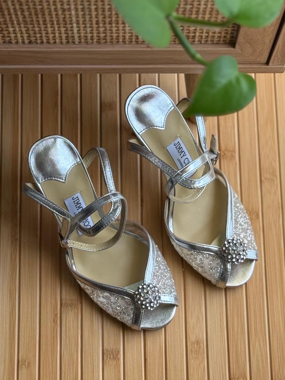 Jimmy Choo Crystal Embellished Sandals – Elegant Evening Design