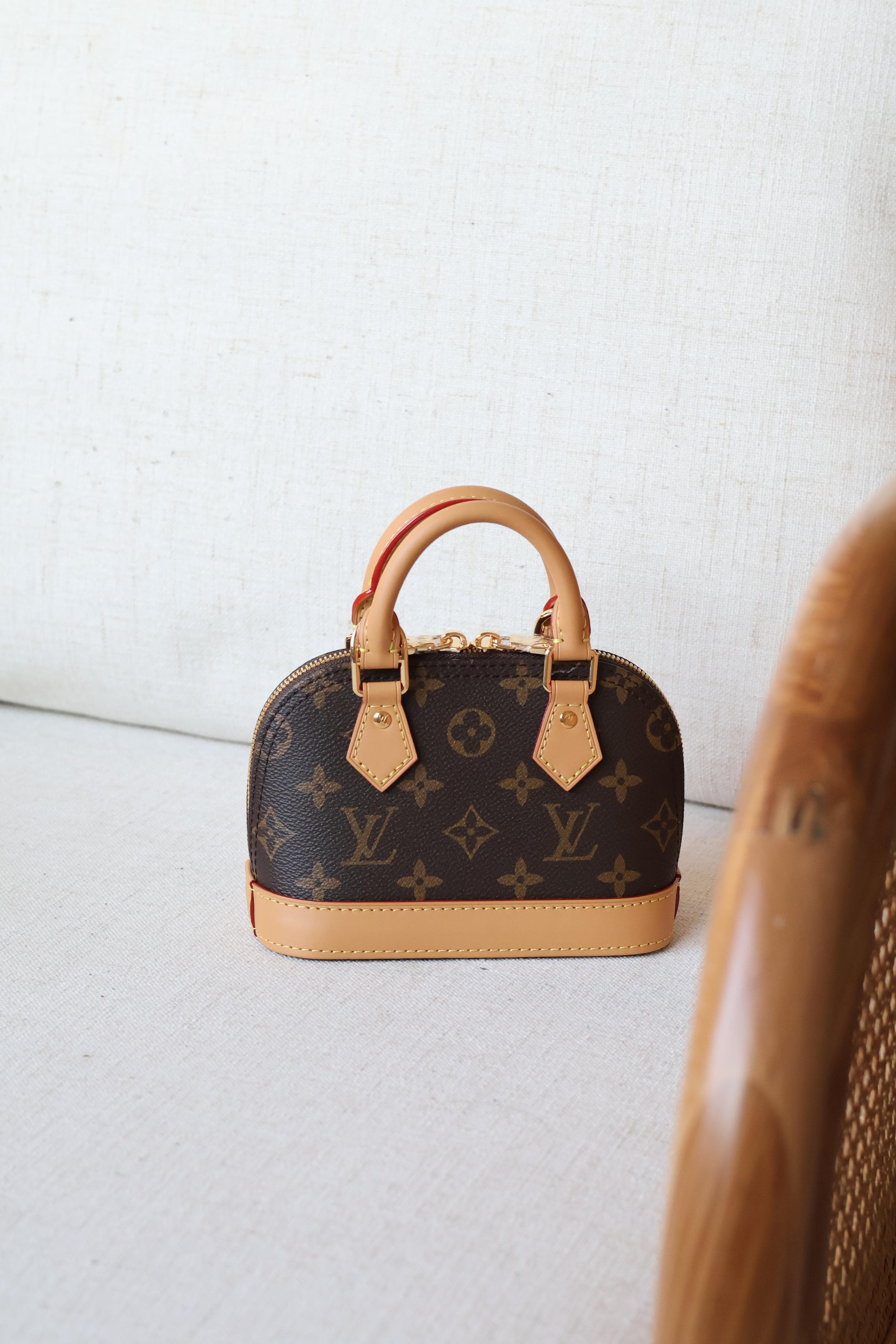 Louis Vuitton Nano Alma – Classic Monogram & Black Epi Leather