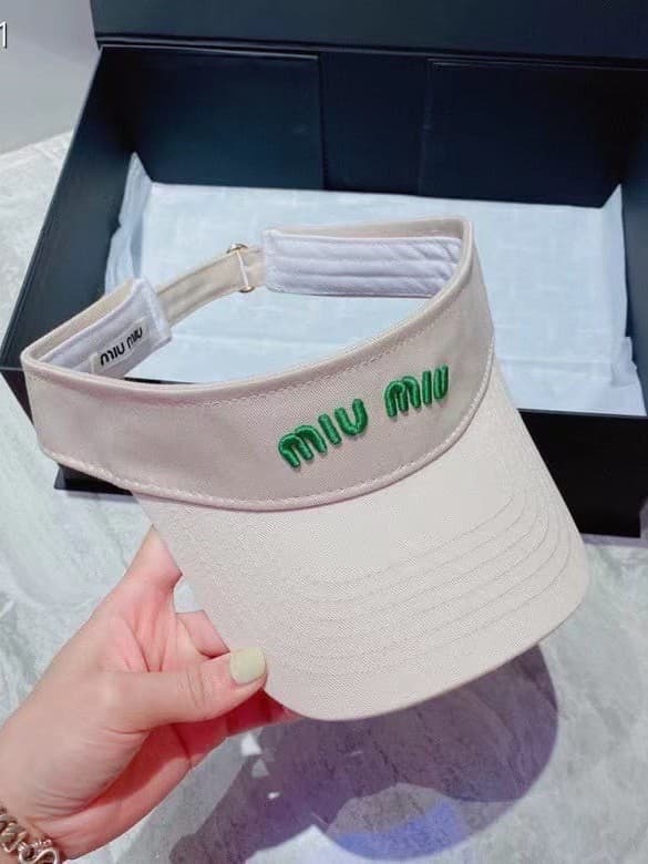 Miu Miu Women's Embroidered Visor Cap