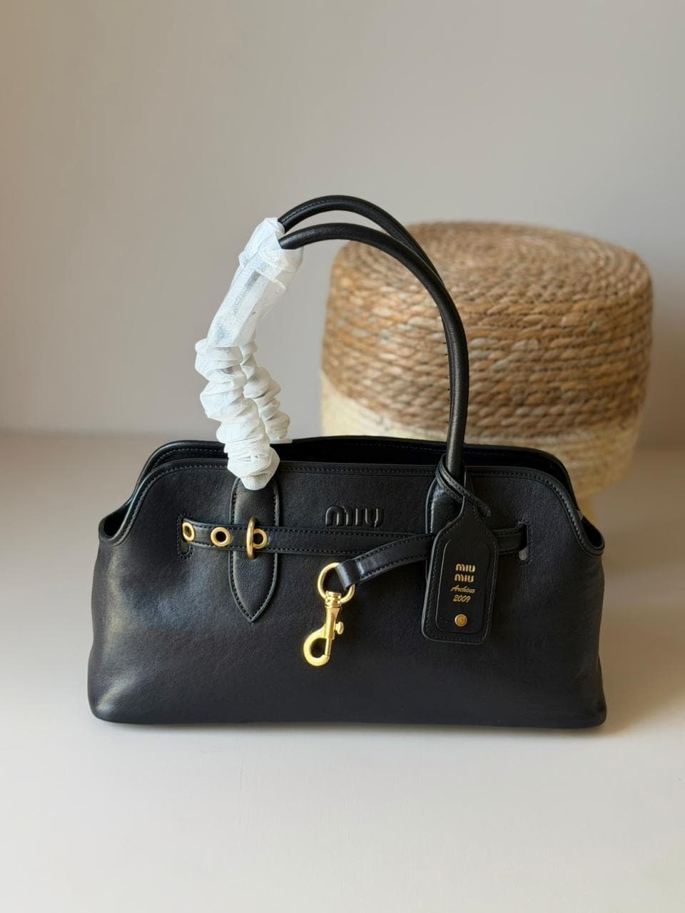 Miu Miu Aventure Nappa Leather Bag