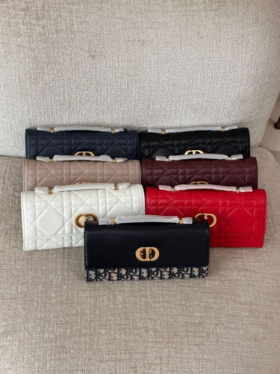 Dior Miss Caro Top Handle Pouch – Macrocannage Lambskin