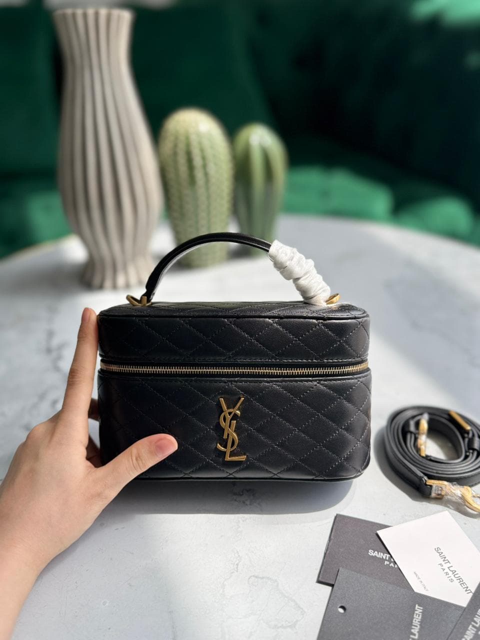 Saint Laurent Gaby Vanity Bag in Lambskin