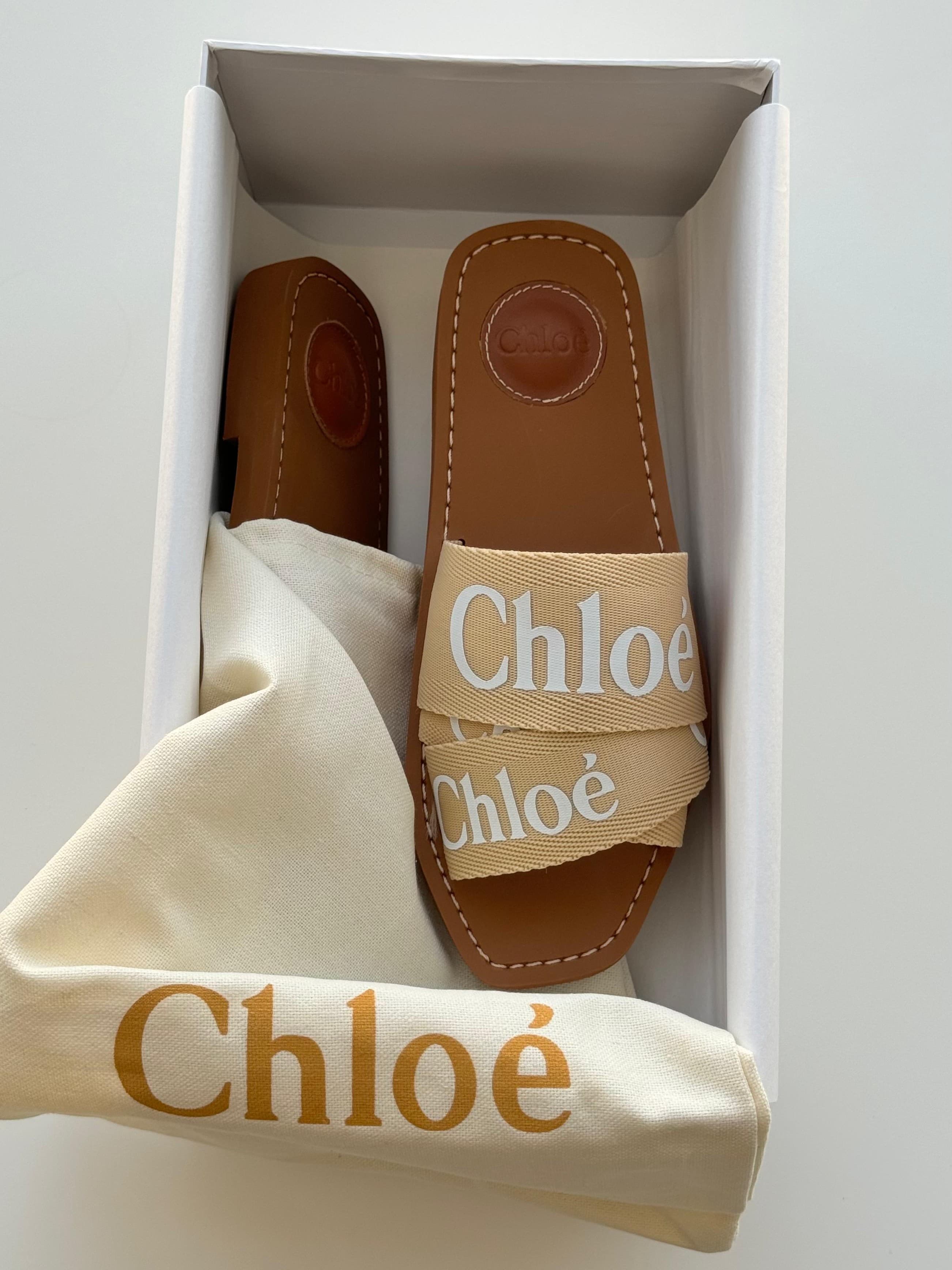 Woody Chloé Sandals – Iconic Canvas Slides for Effortless Style