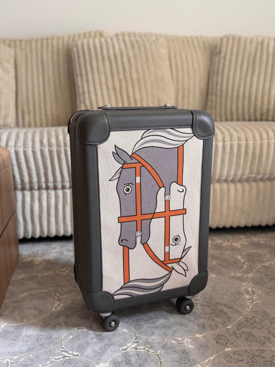 Hermes Canvas Carry-On Luggage – Full Design Collection
