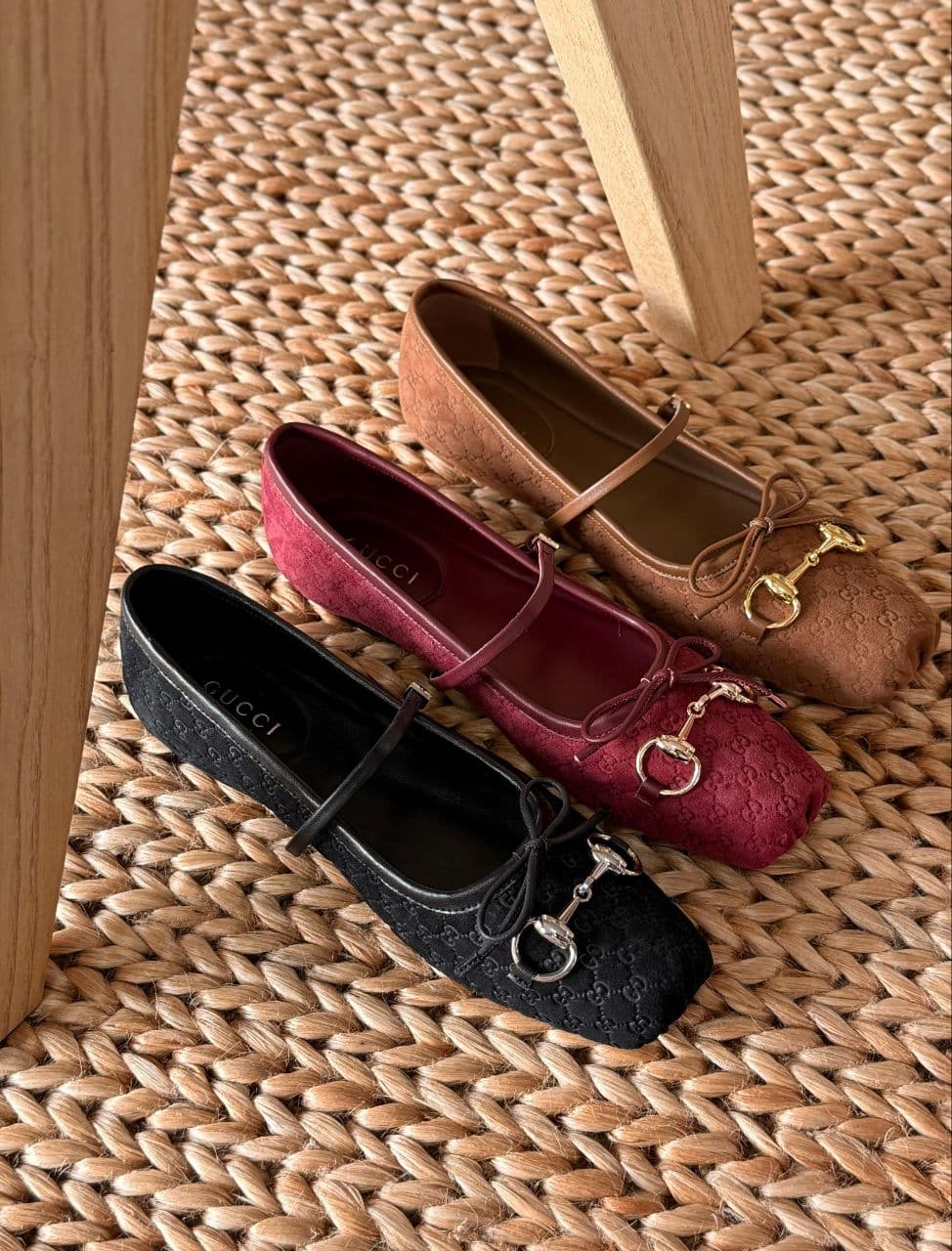 Gucci Horsebit Ballet Flats – Women’s GG Canvas