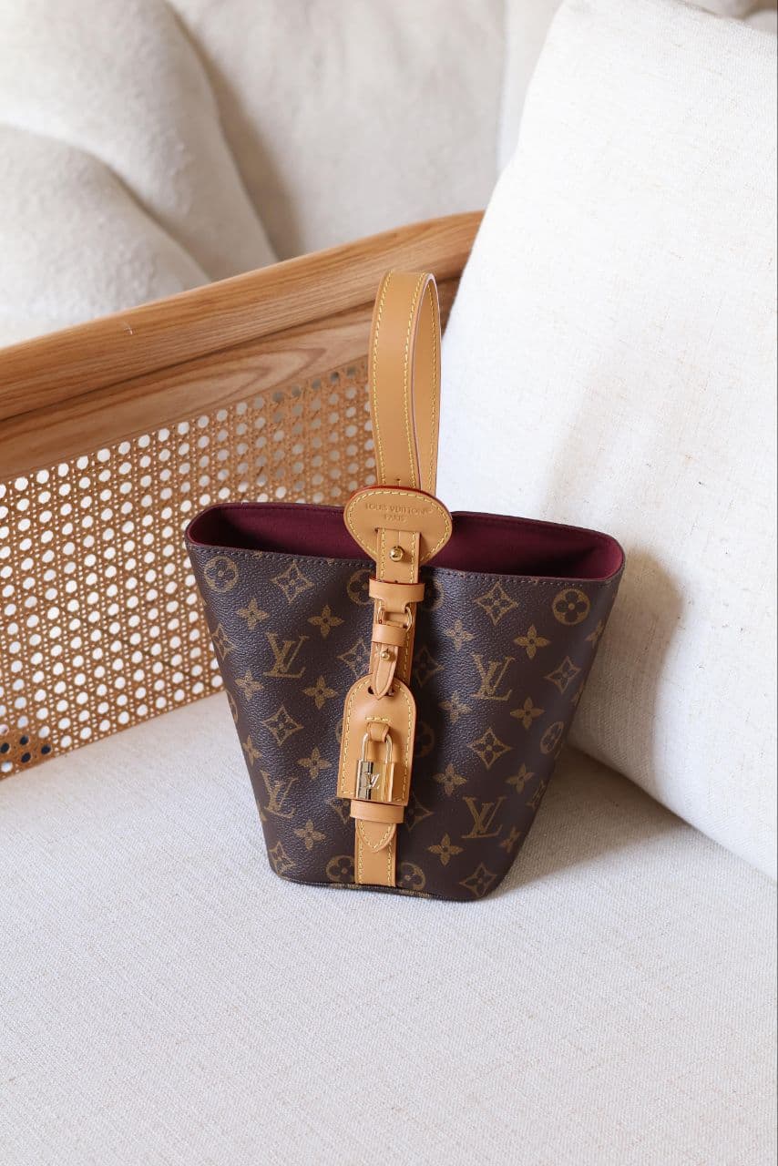 Louis Vuitton All In Bucket Bag with Lock Detail