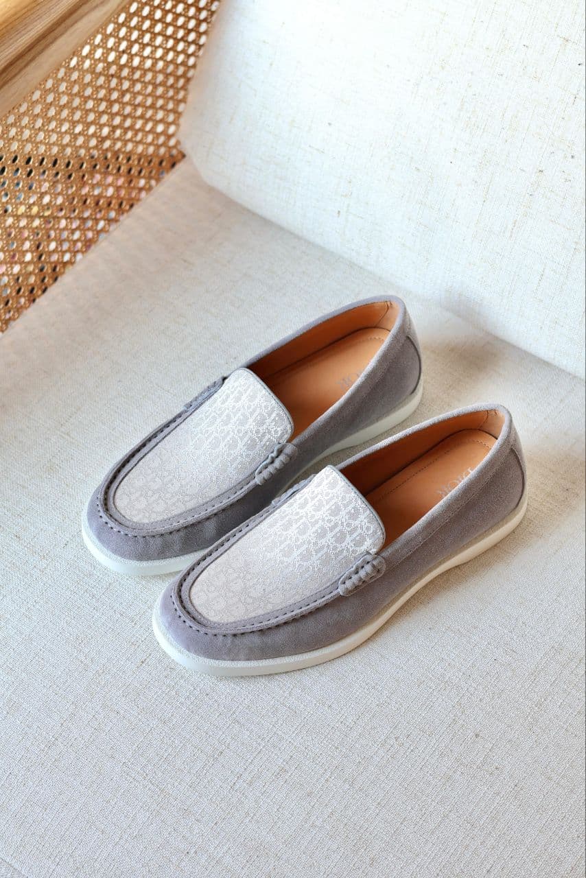 Dior Men’s Suede Loafer – Monogram Casual Luxury Shoes