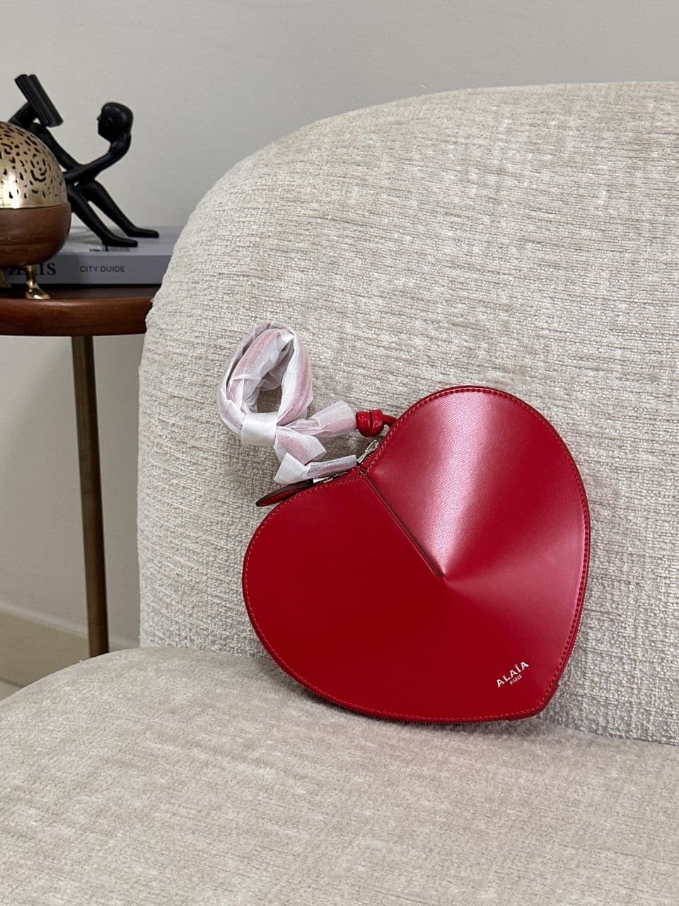 Alaïa Le Coeur Heart-Shaped Leather Shoulder Bag