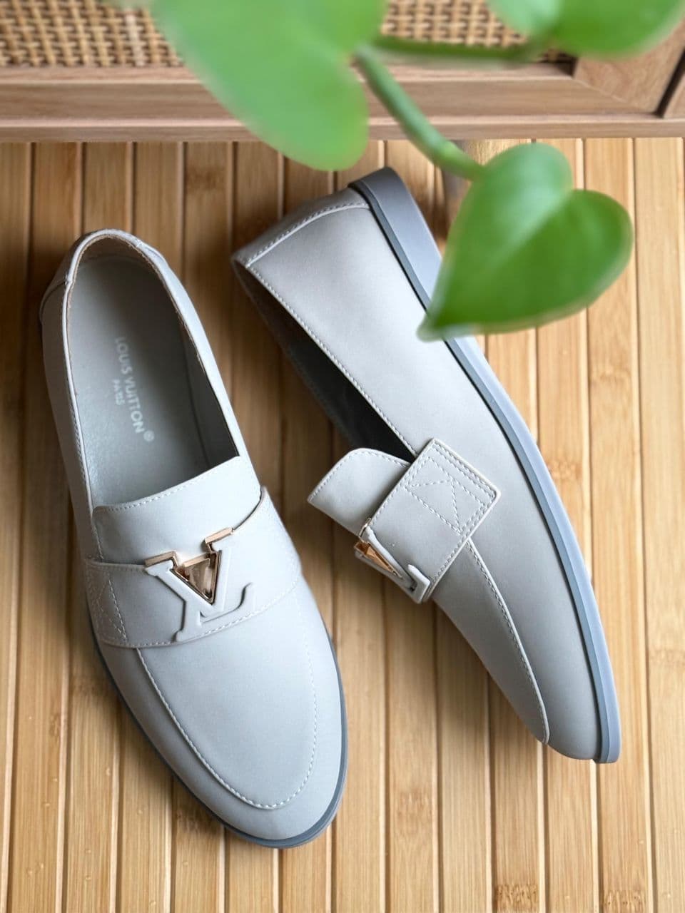 Louis Vuitton LV Signature Leather Loafer Mule