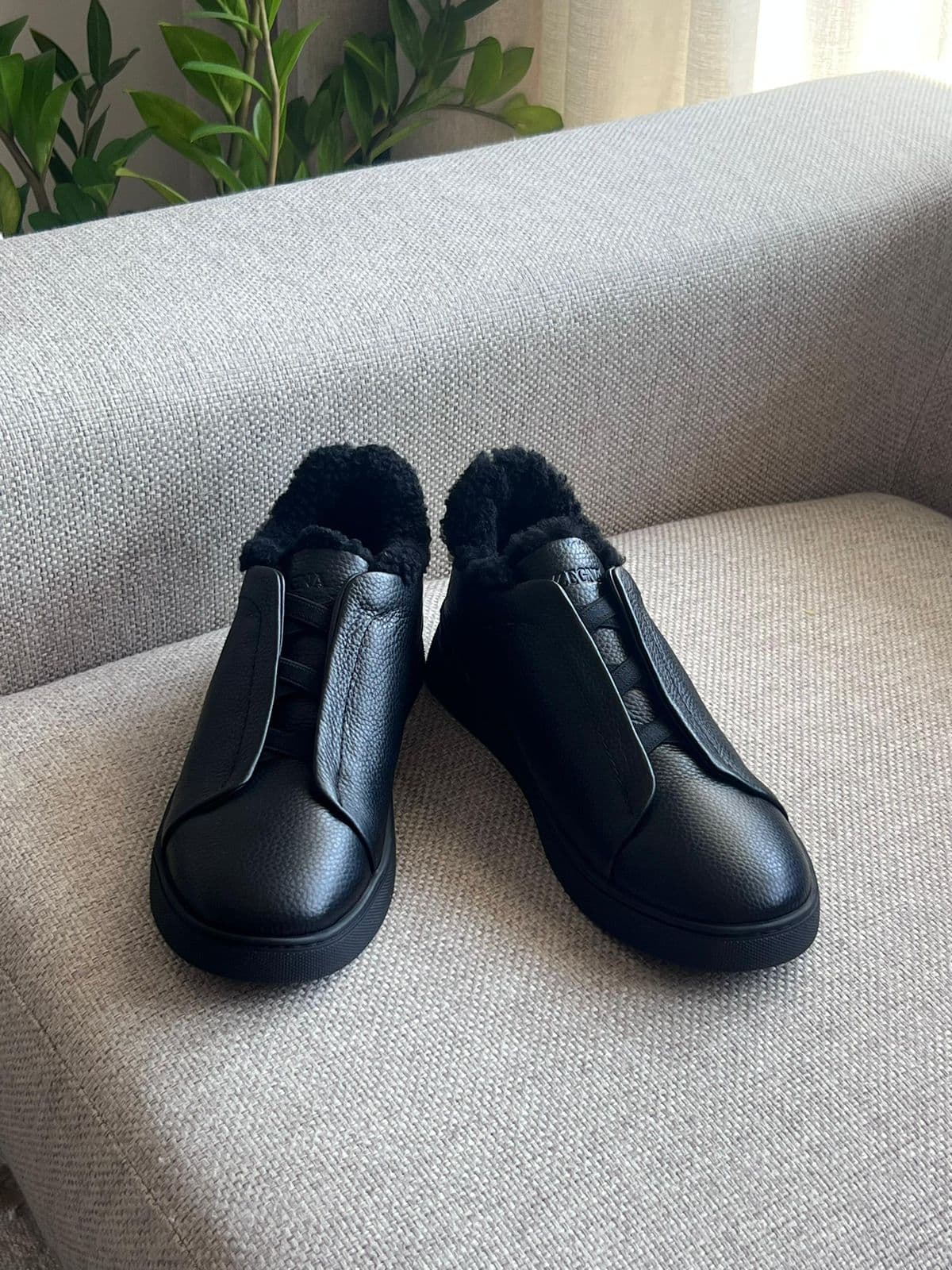 Zegna Triple Stitch Como Slip-on Sneaker